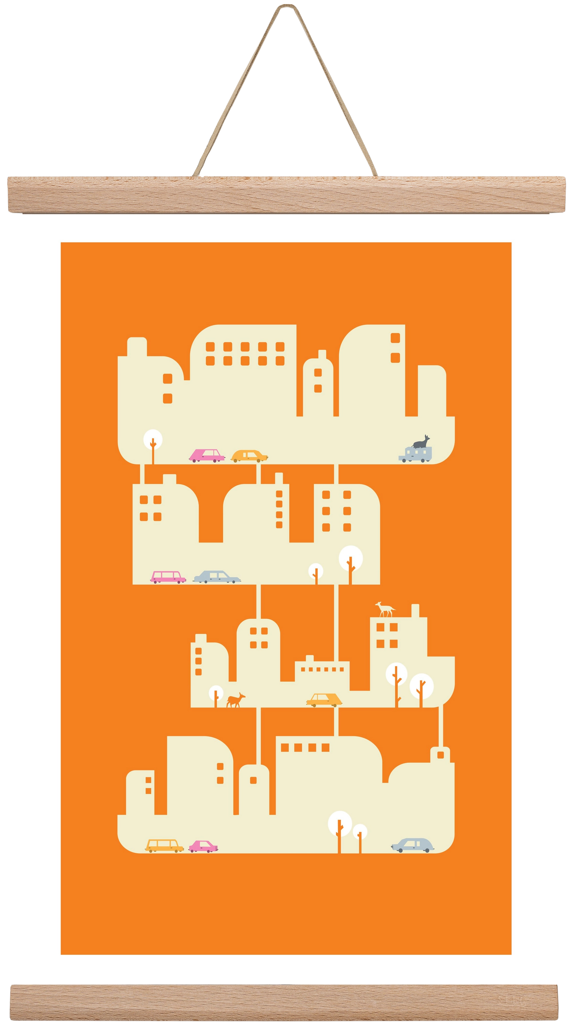 Home, 30x45 cm (30x45 cm), Tölgy akasztó