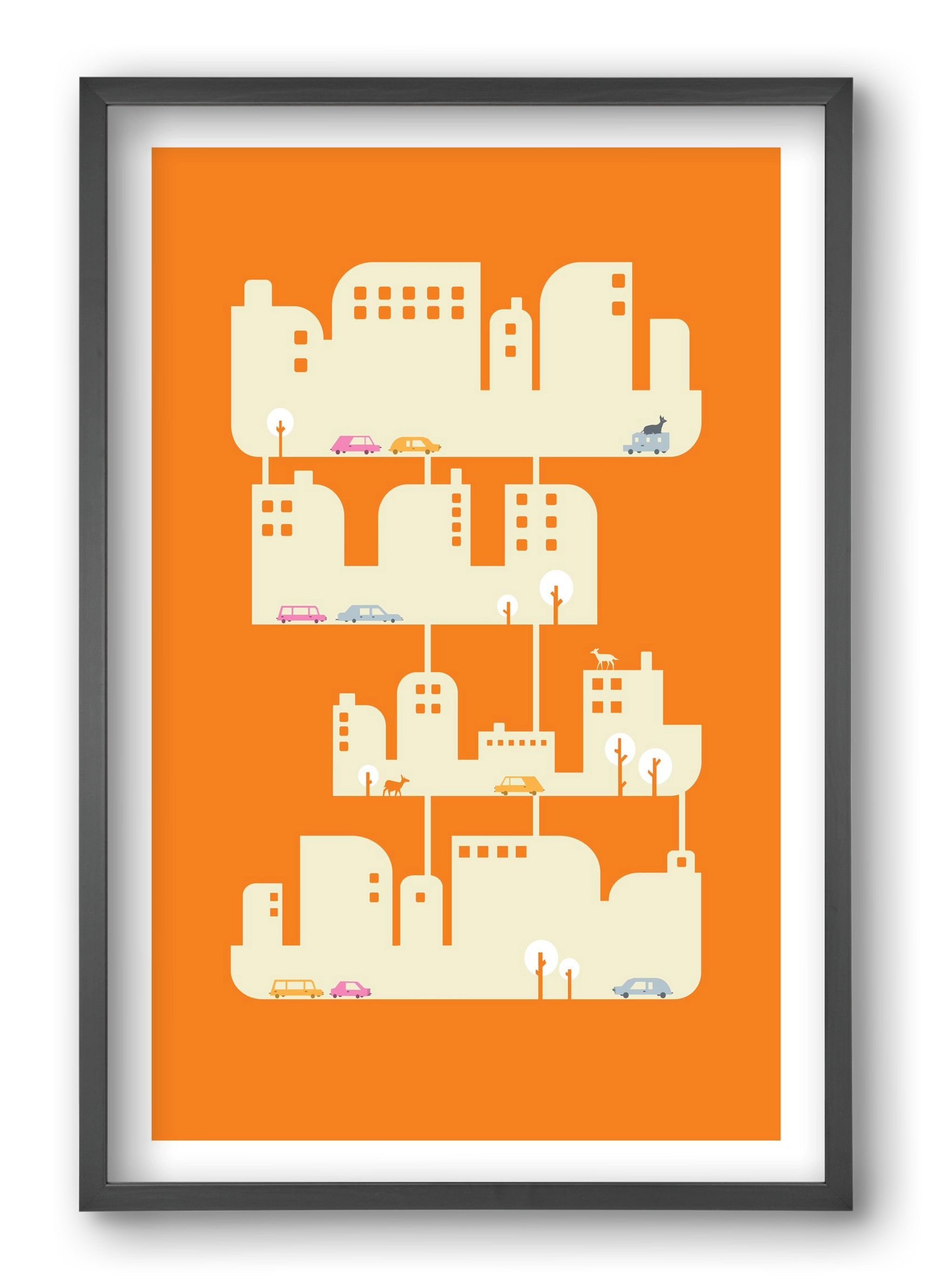 Home, 40x60 cm (40x60 cm), Fekete keret