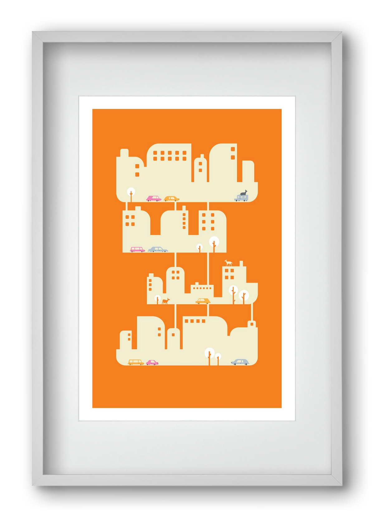 Home, 40x60 cm (30x45 cm), Fehér keret, paszpartuval