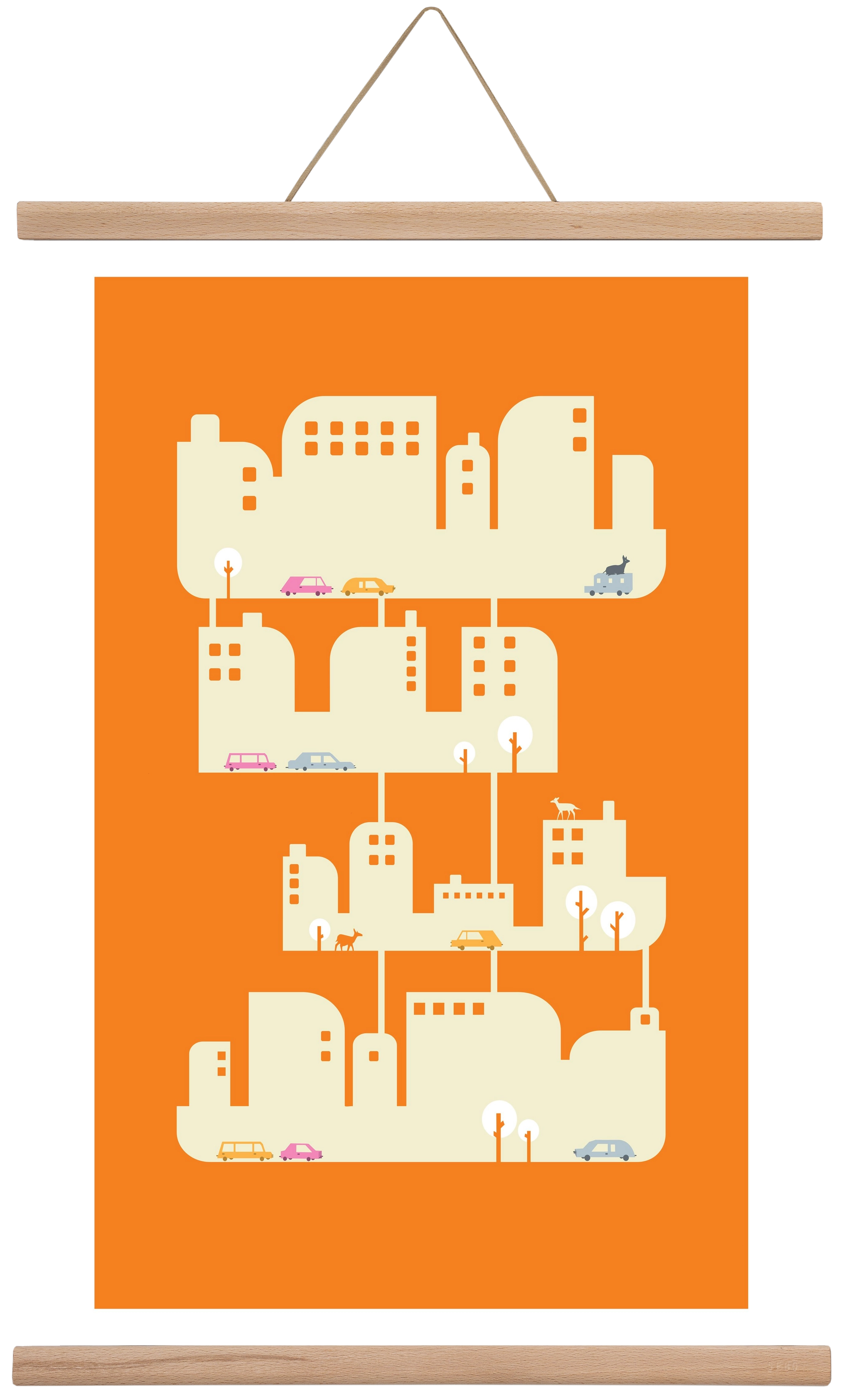 Home, 40x60 cm (40x60 cm), Tölgy akasztó