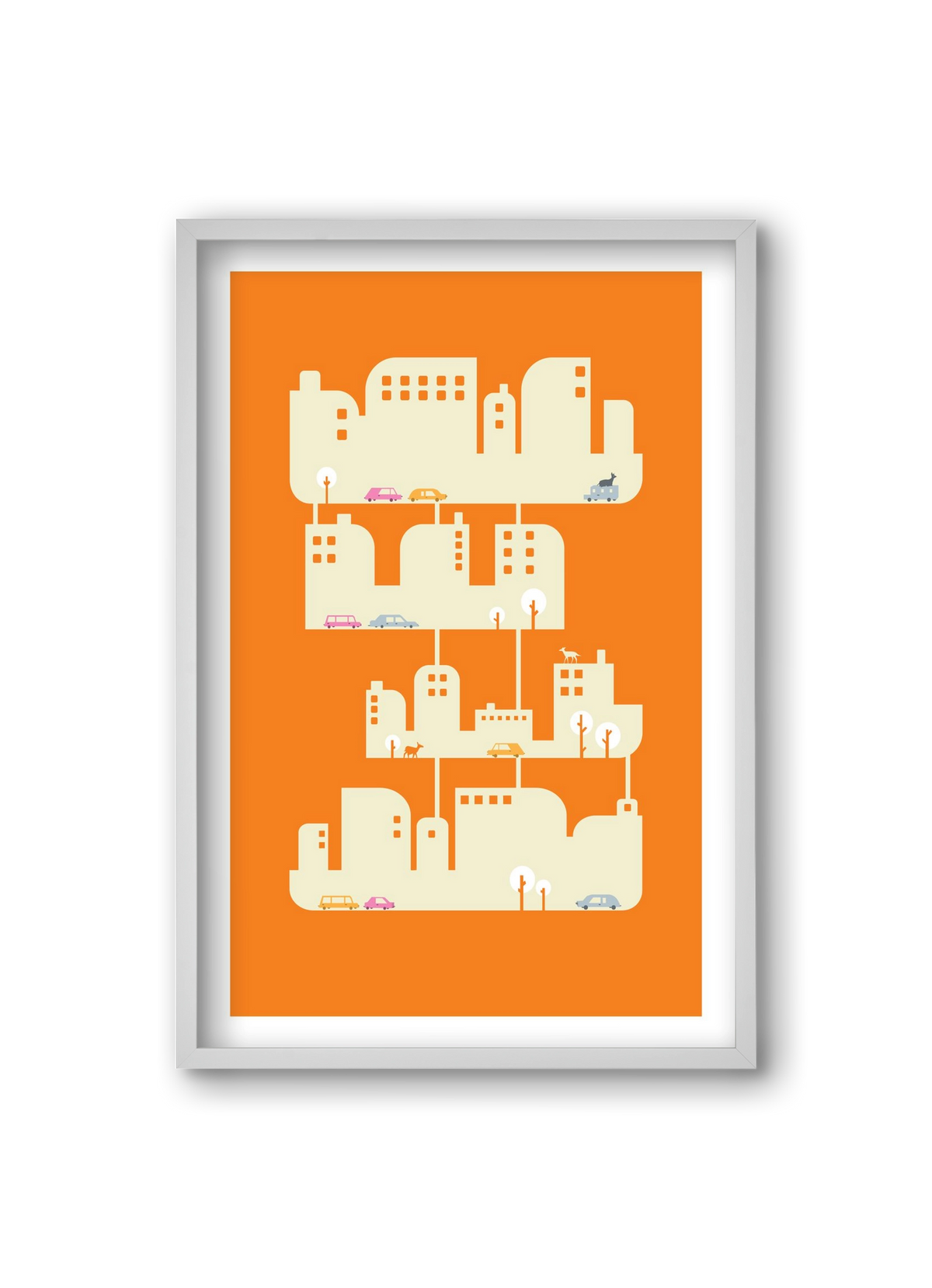 Home, 20x30 cm (20x30 cm), Fehér keret