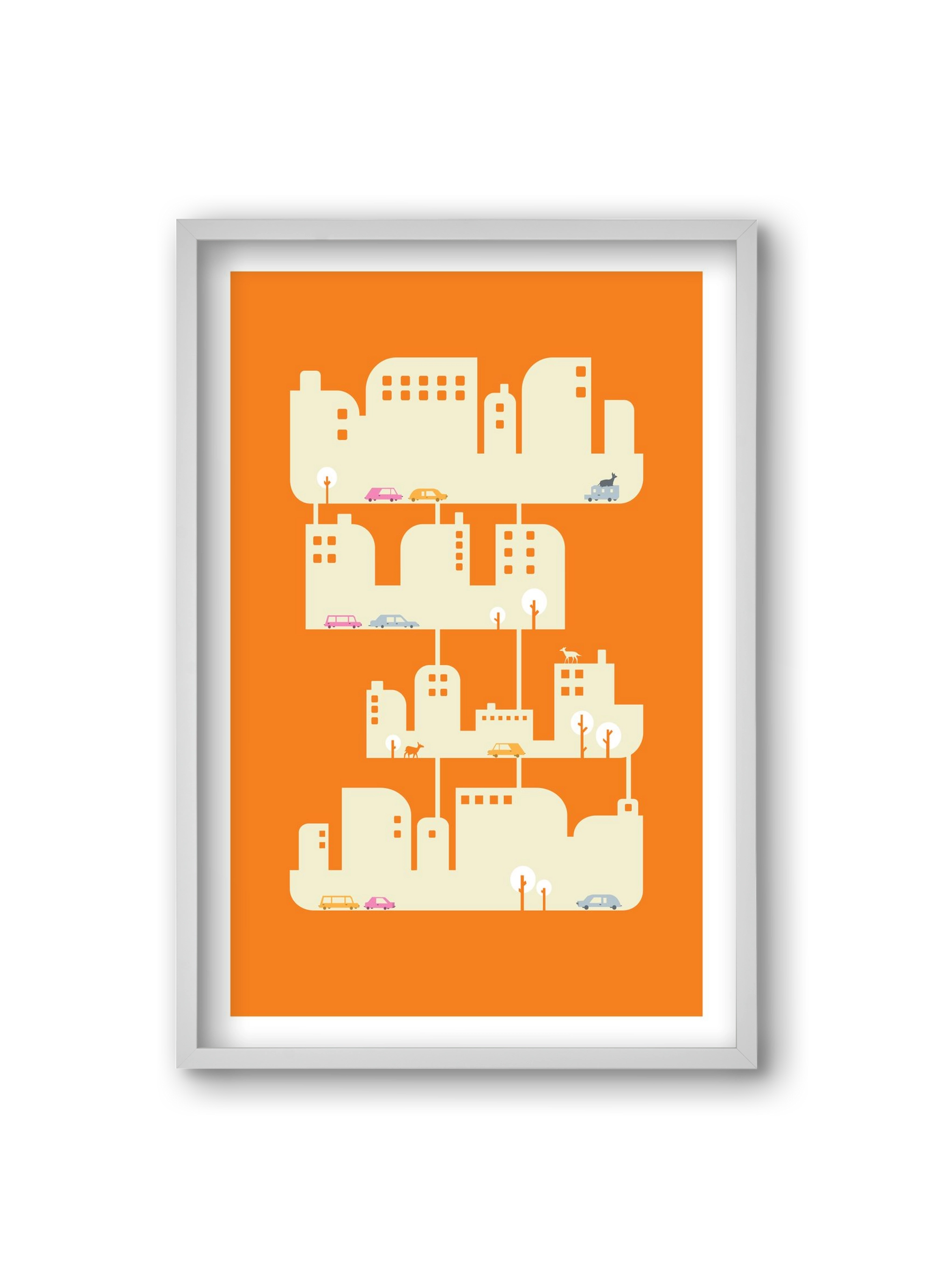 Home, 20x30 cm (20x30 cm), Fehér keret