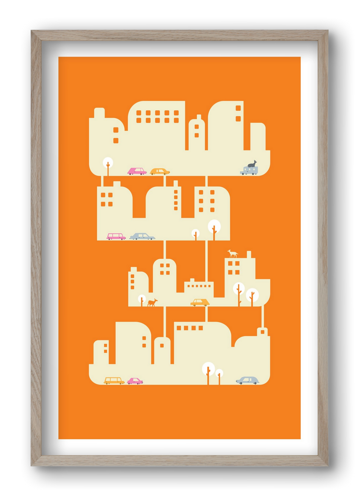 Home, 40x60 cm (40x60 cm), Tölgy keret