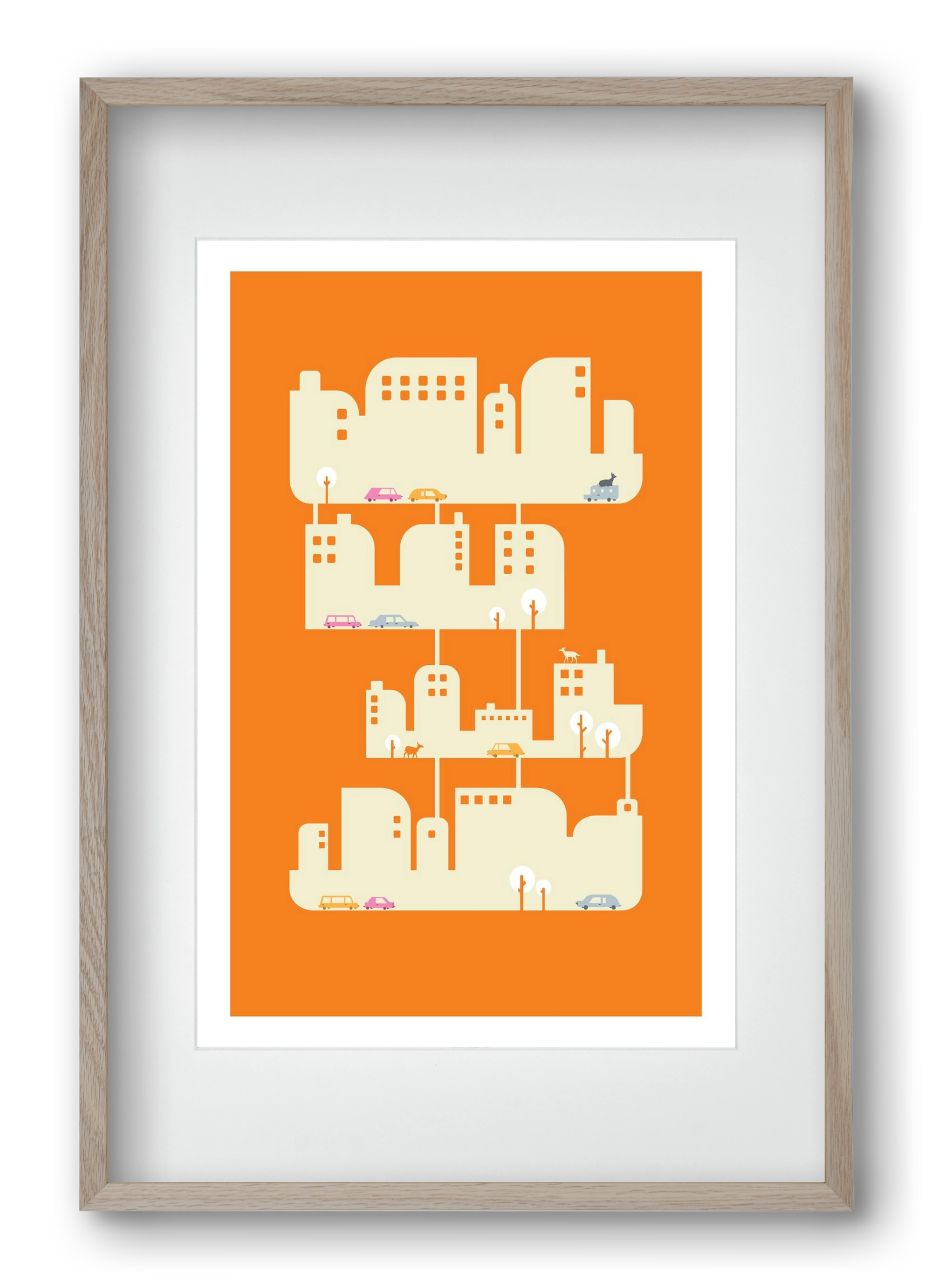 Home, 40x60 cm (30x45 cm), Tölgy keret, paszpartuval