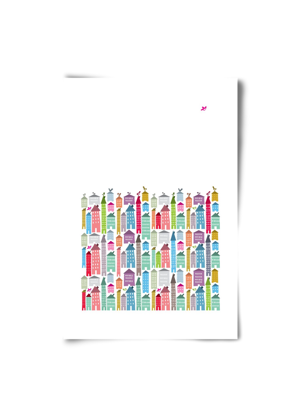 Houses and Birds, 20x30 cm, Keret nélkül