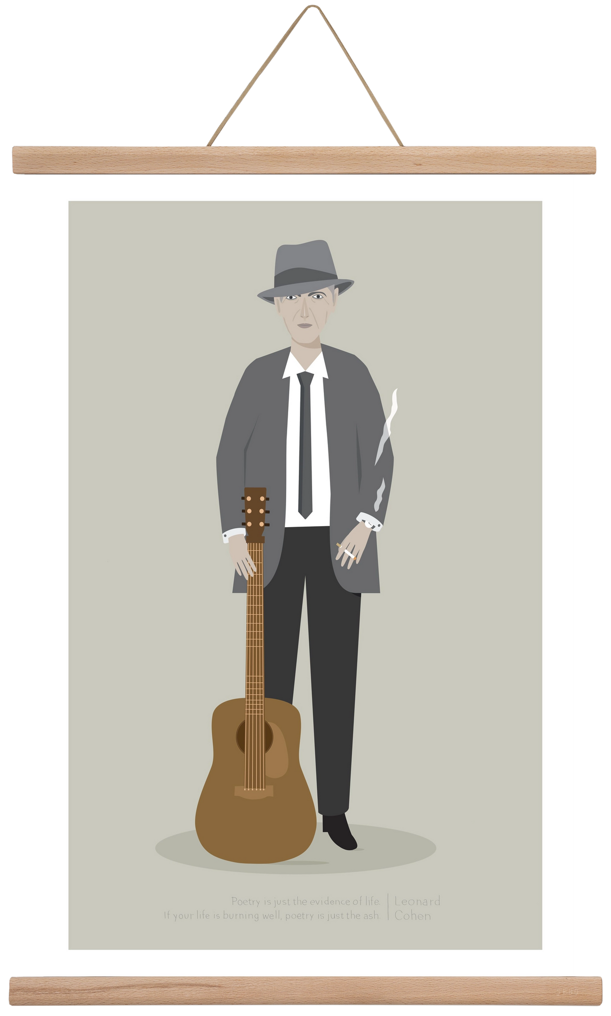 Leonard, 40x60 cm (40x60 cm), Tölgy akasztó