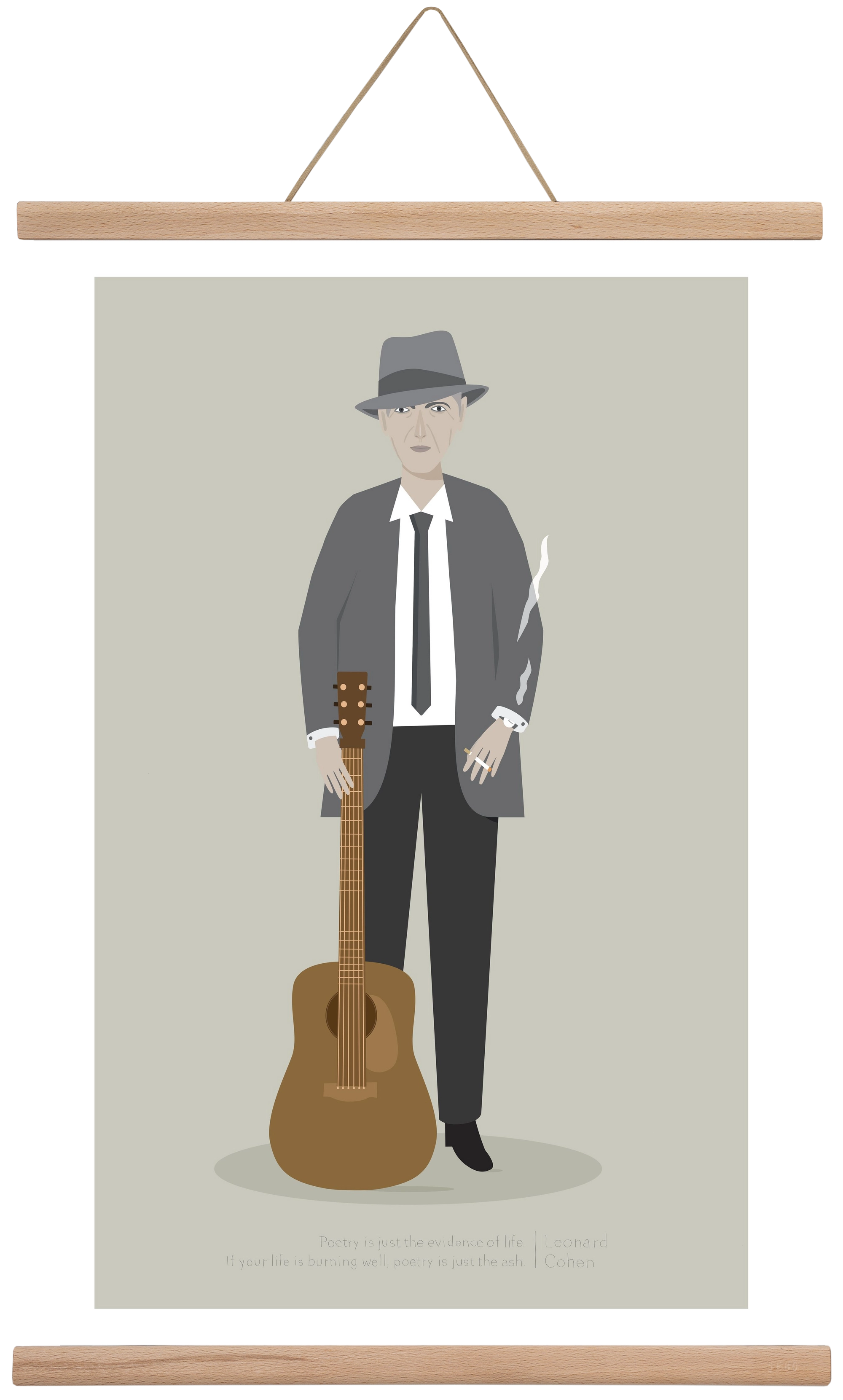 Leonard, 40x60 cm (40x60 cm), Tölgy akasztó