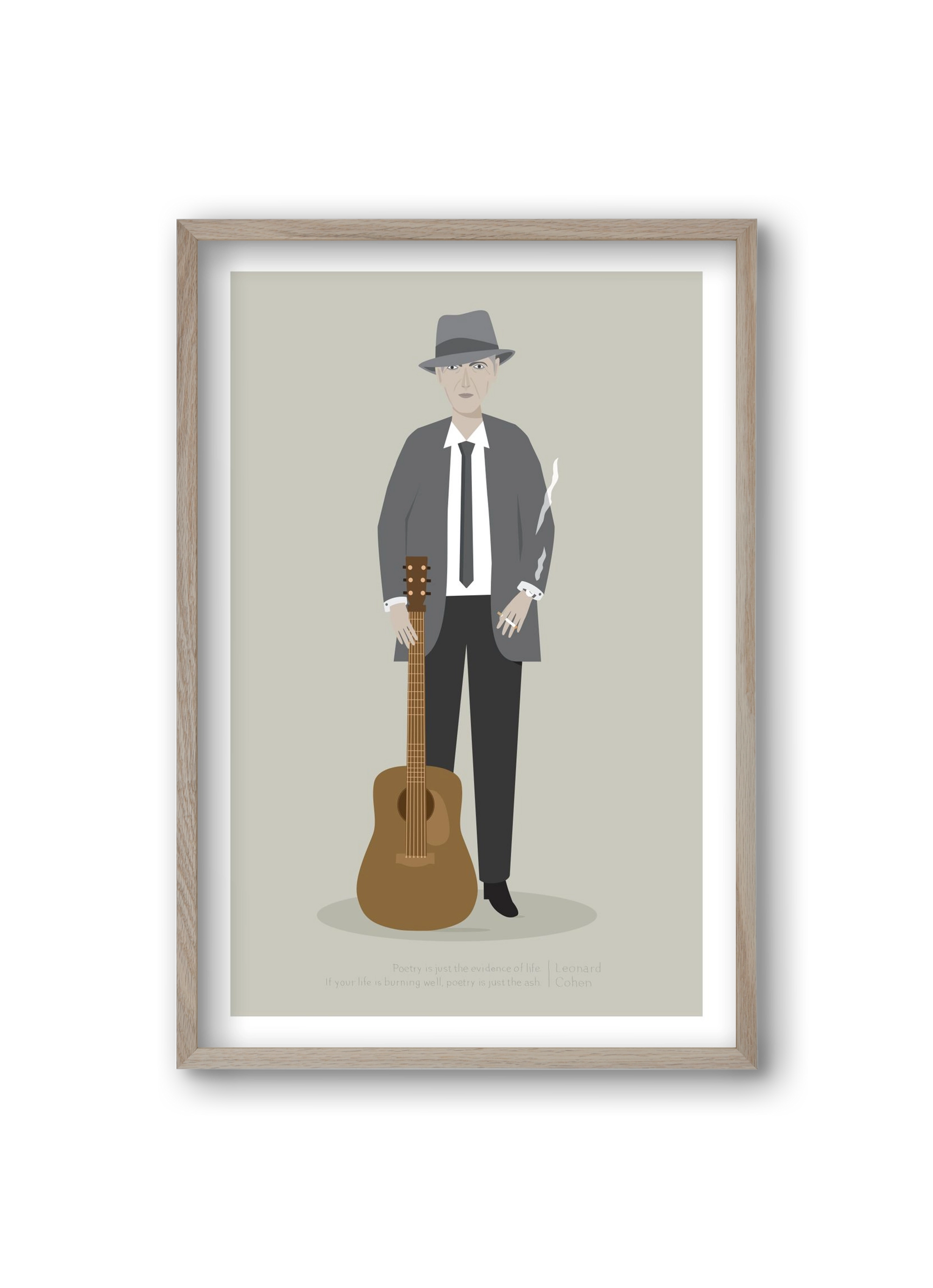 Leonard, 20x30 cm (20x30 cm), Tölgy keret