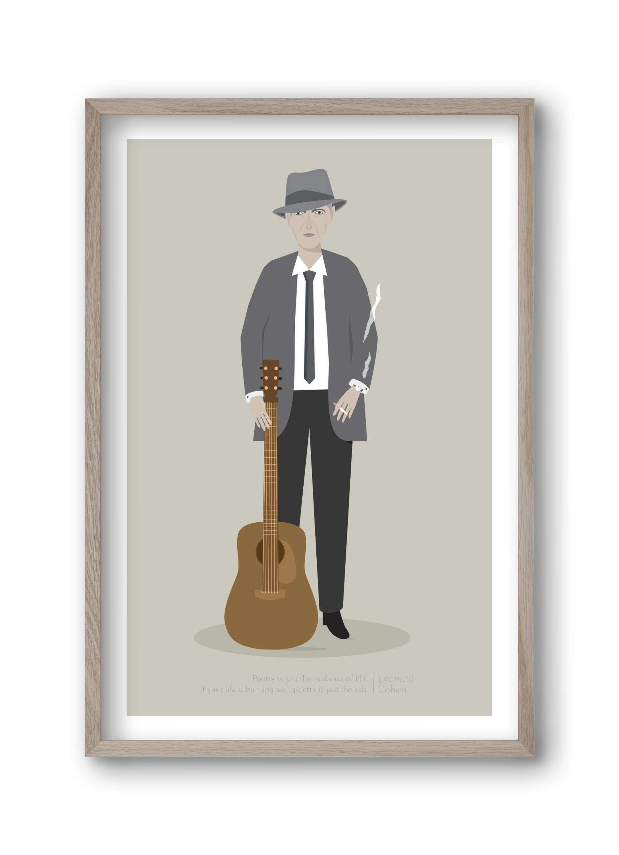 Leonard, 30x45 cm (30x45 cm), Tölgy keret