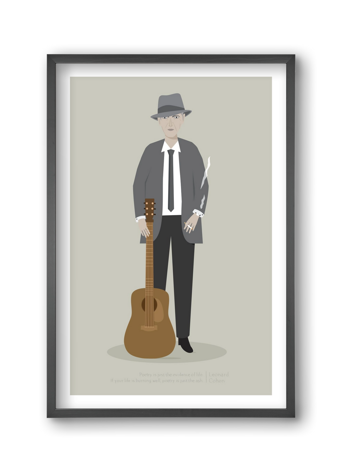 Leonard, 30x45 cm (30x45 cm), Fekete keret