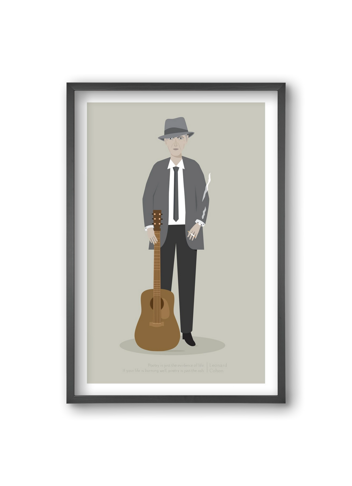 Leonard, 20x30 cm (20x30 cm), Fekete keret