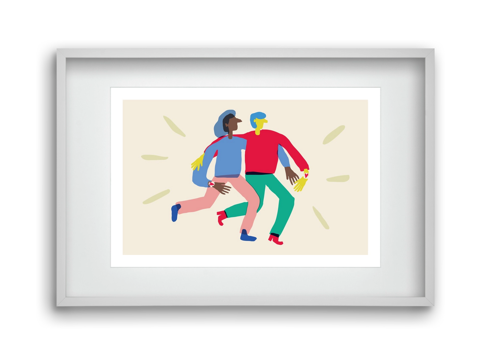 Love Print, 45x30 cm (30x20 cm), Fehér keret, paszpartuval