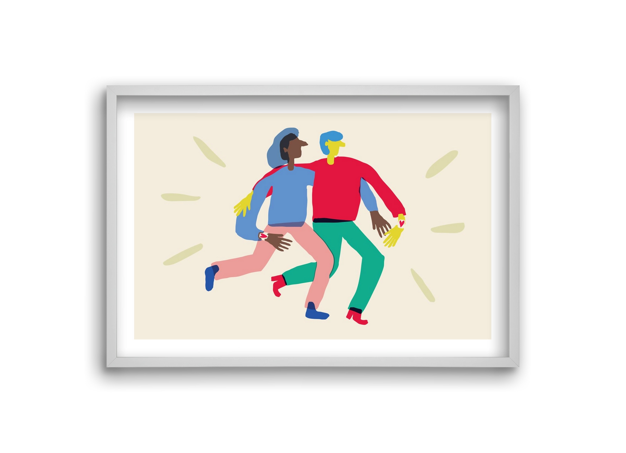 Love Print, 30x20 cm (30x20 cm), Fehér keret