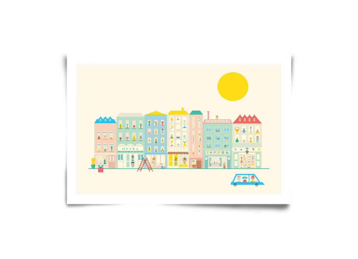 Neighborhood , 30x20 cm, Keret nélkül