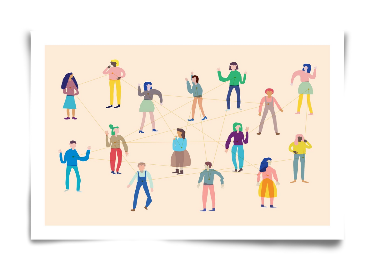 Networking, 60x40 cm, Keret nélkül