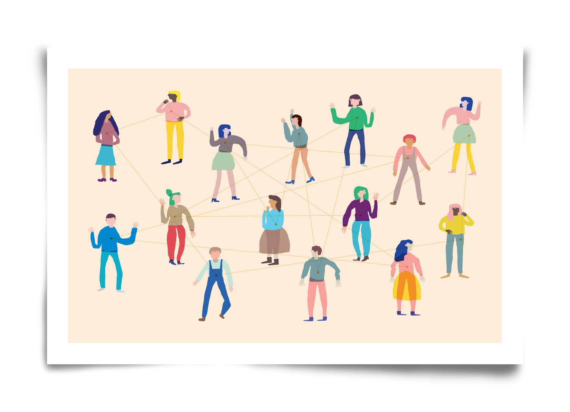 Networking, 60x40 cm, Keret nélkül