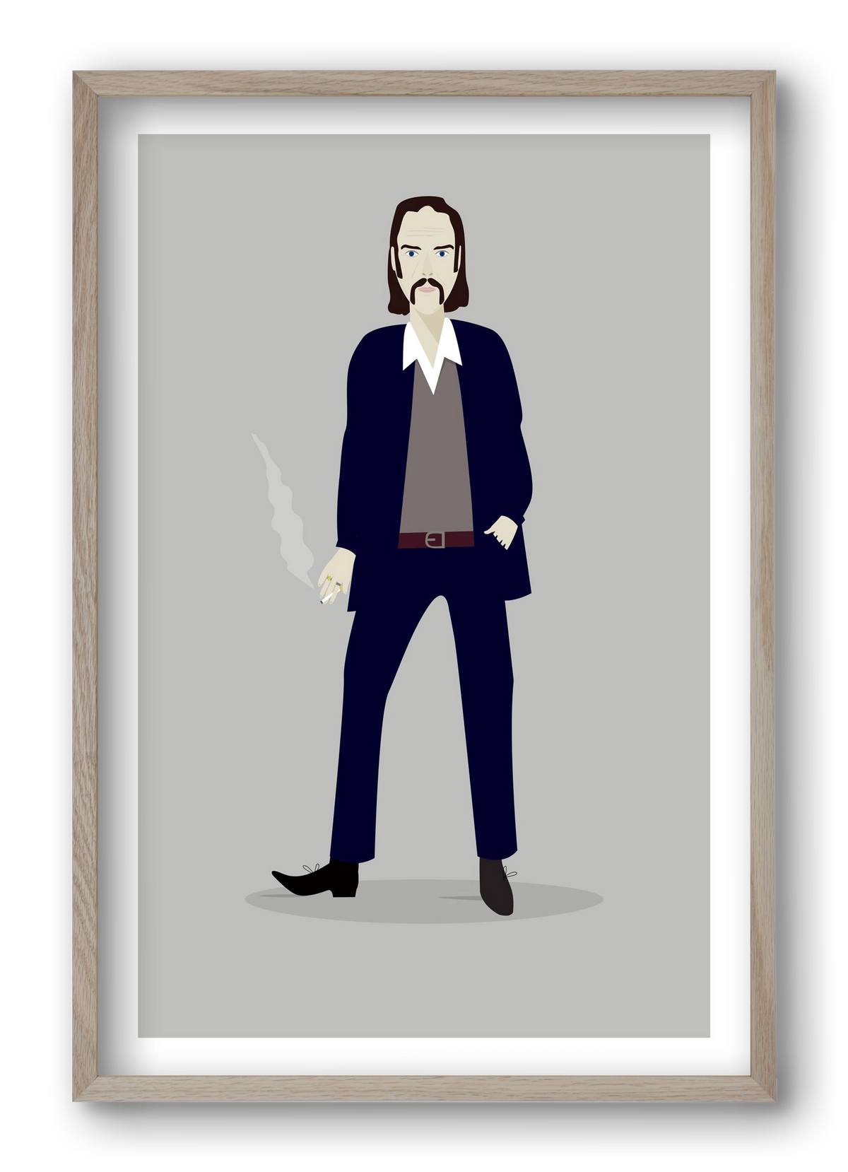 Nick, 40x60 cm (40x60 cm), Tölgy keret