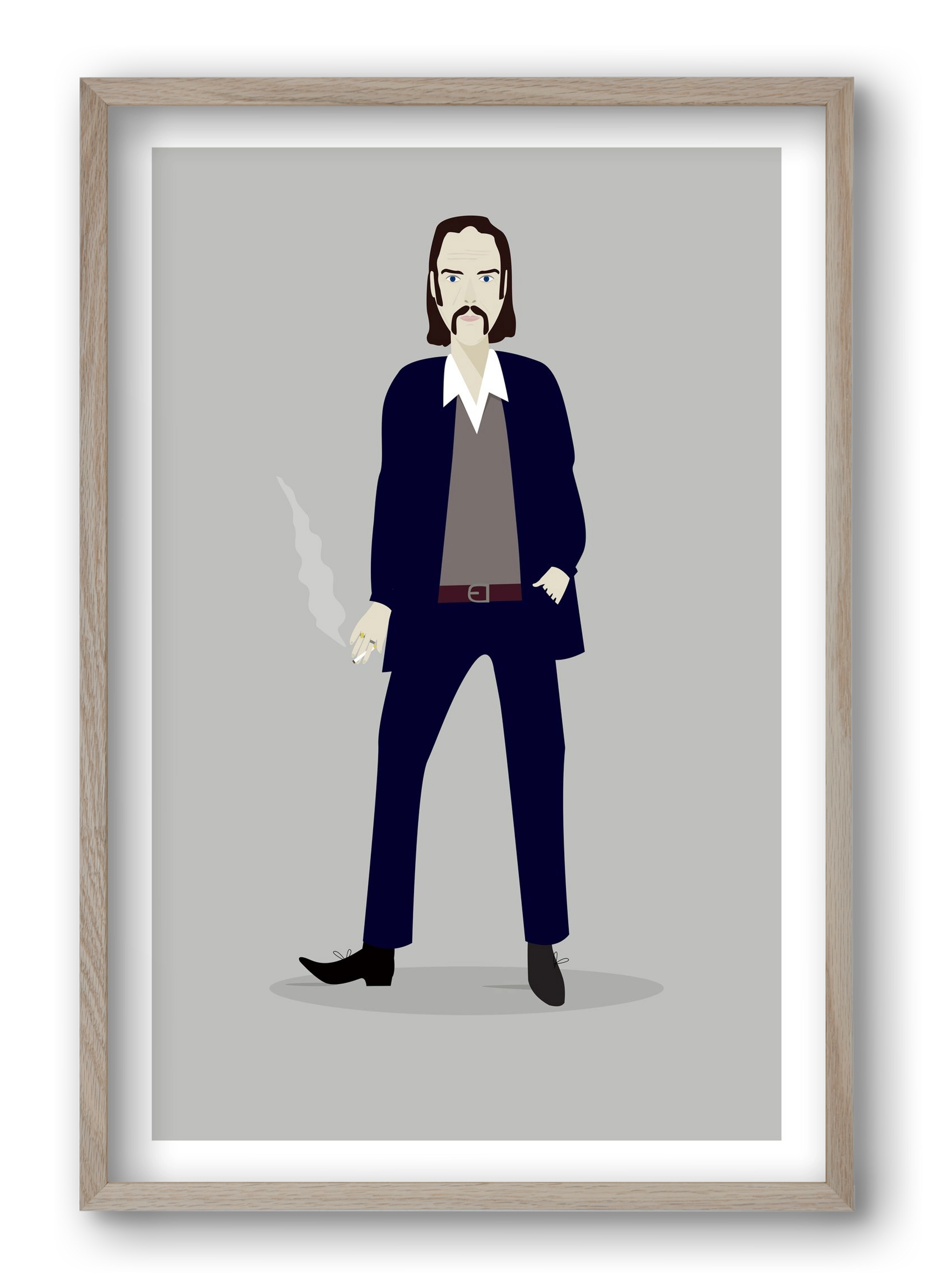 Nick, 40x60 cm (40x60 cm), Tölgy keret