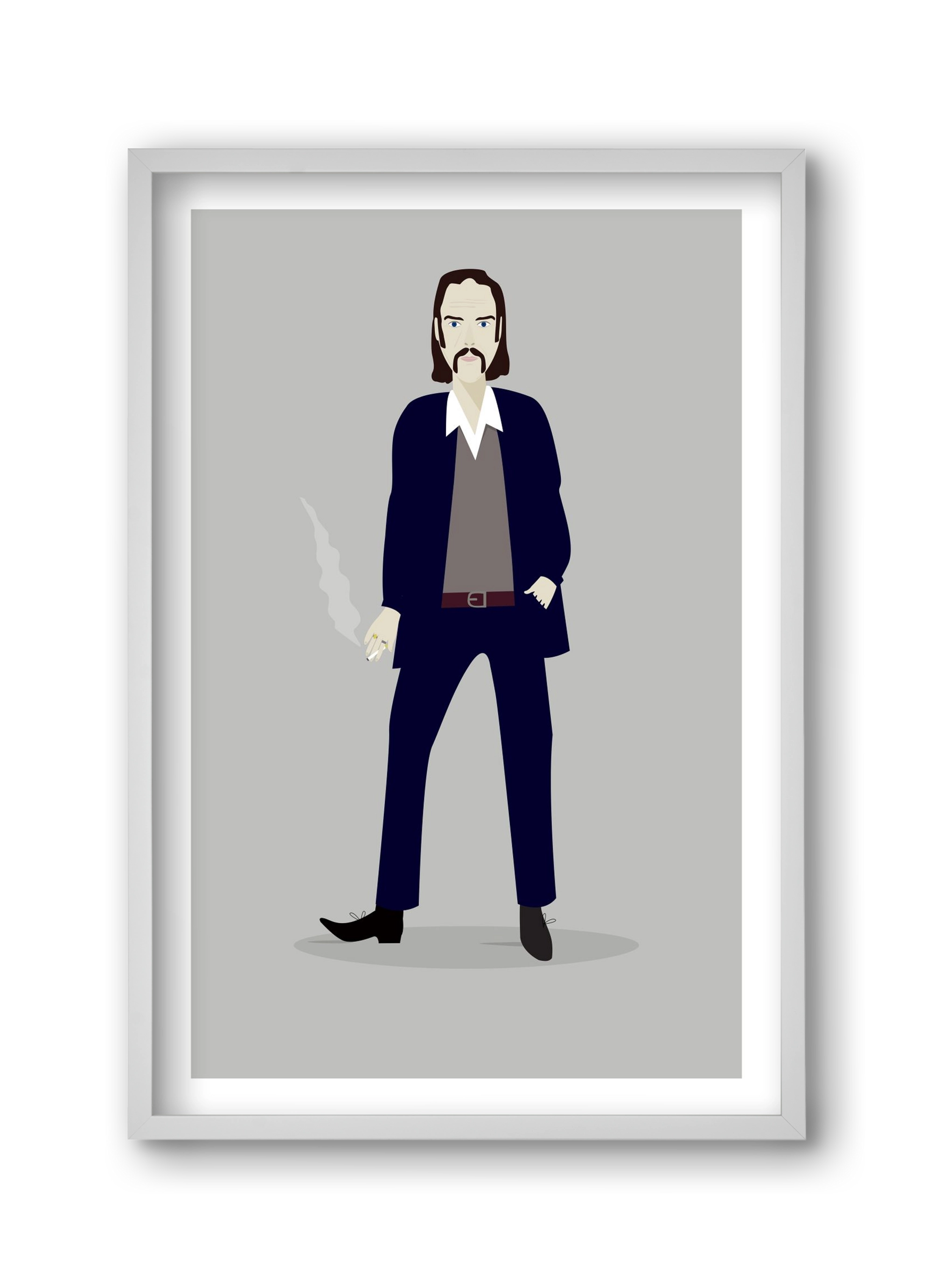 Nick, 30x45 cm (30x45 cm), Fehér keret