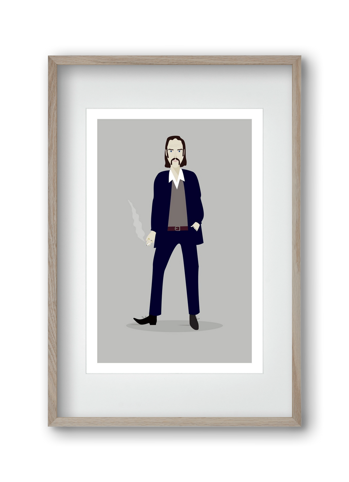 Nick, 30x45 cm (20x30 cm), Tölgy keret, paszpartuval