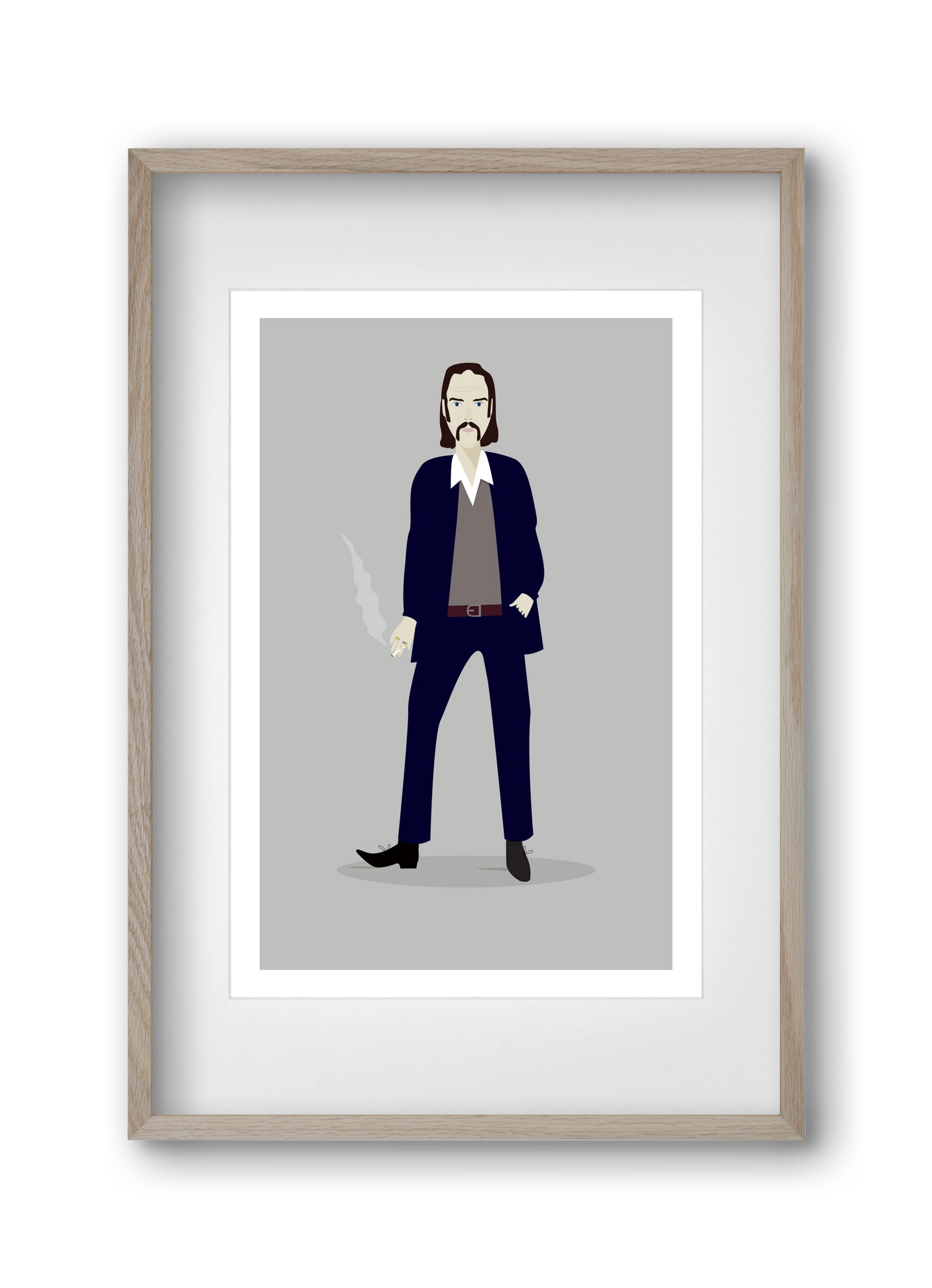 Nick, 30x45 cm (20x30 cm), Tölgy keret, paszpartuval