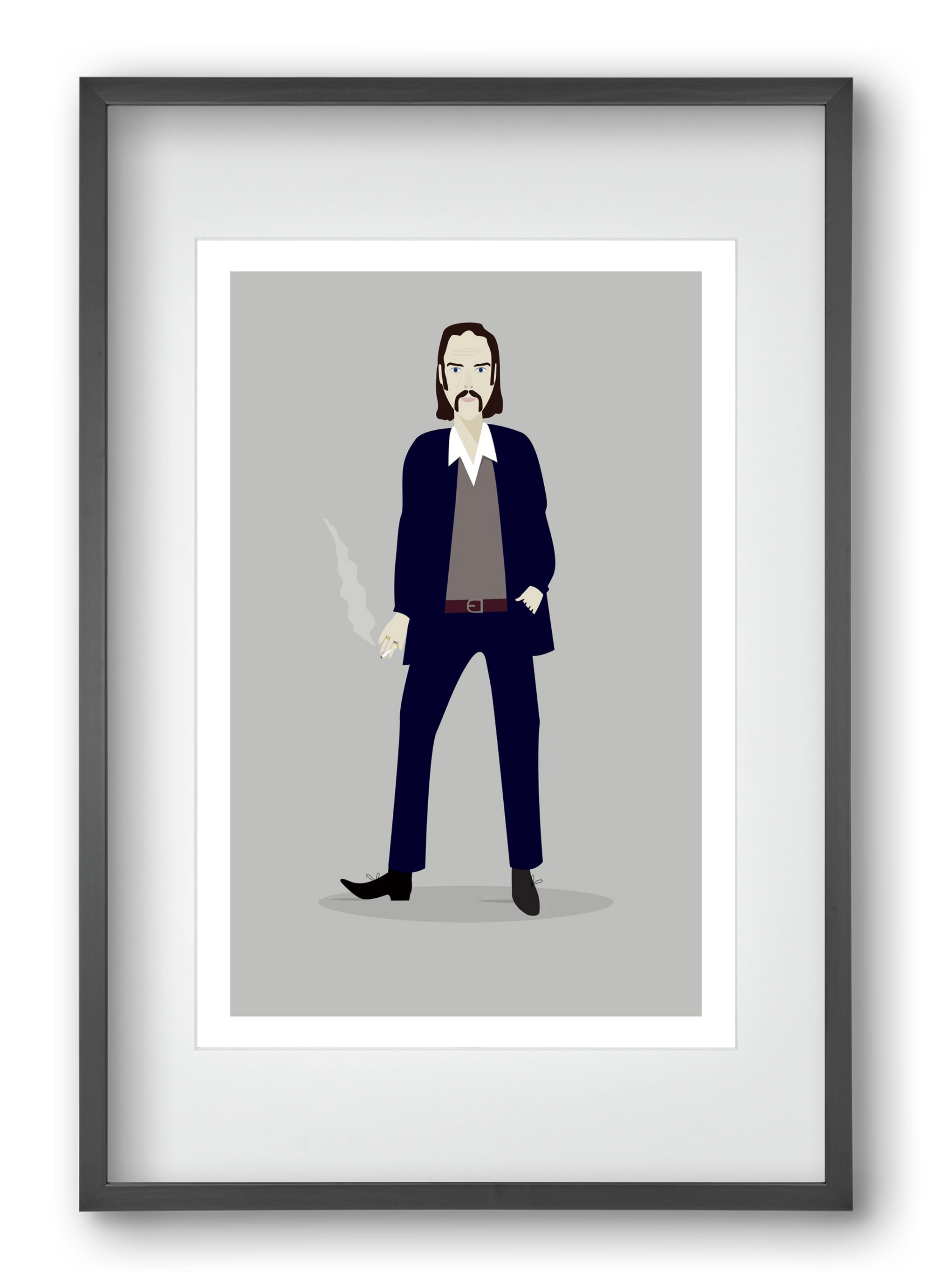 Nick, 40x60 cm (30x45 cm), Fekete keret, paszpartuval