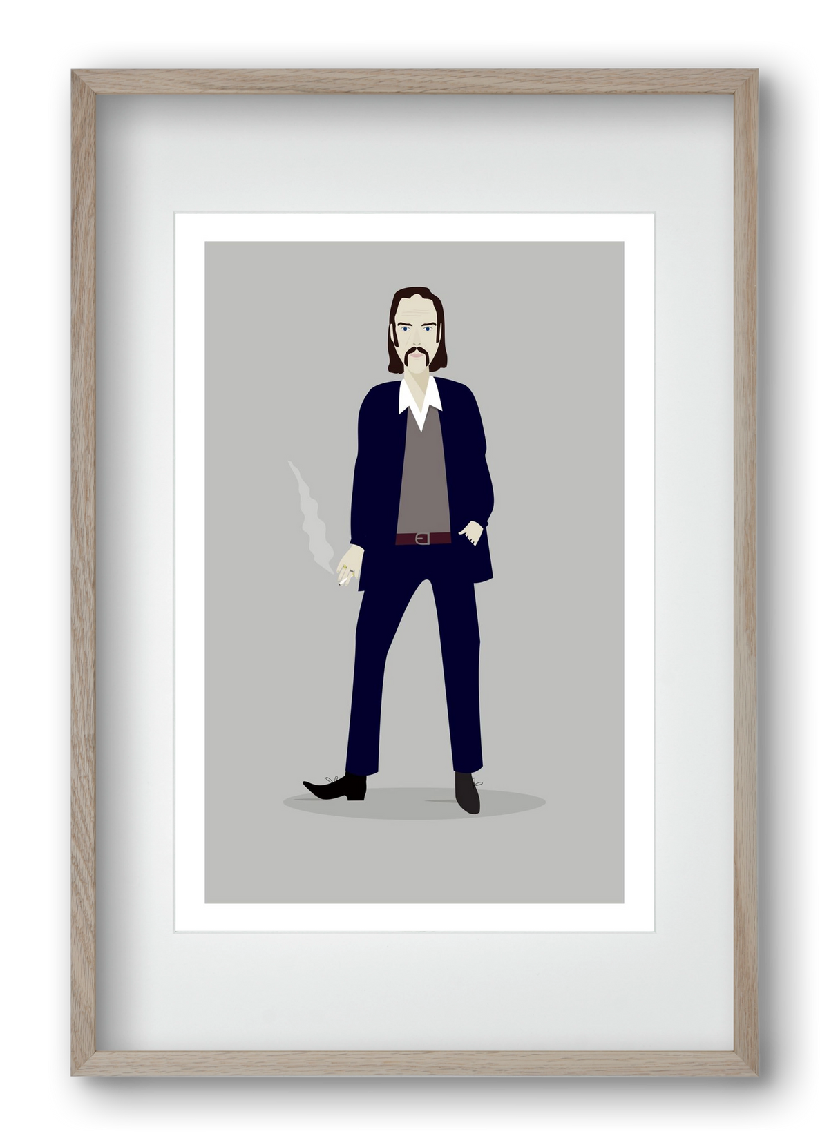 Nick, 40x60 cm (30x45 cm), Tölgy keret, paszpartuval