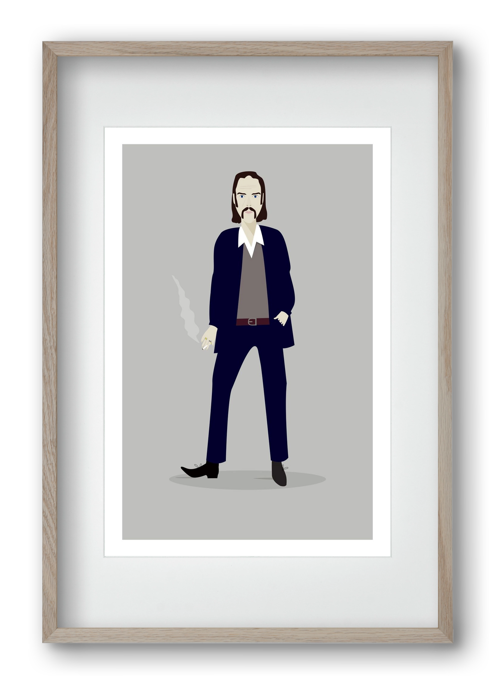 Nick, 40x60 cm (30x45 cm), Tölgy keret, paszpartuval