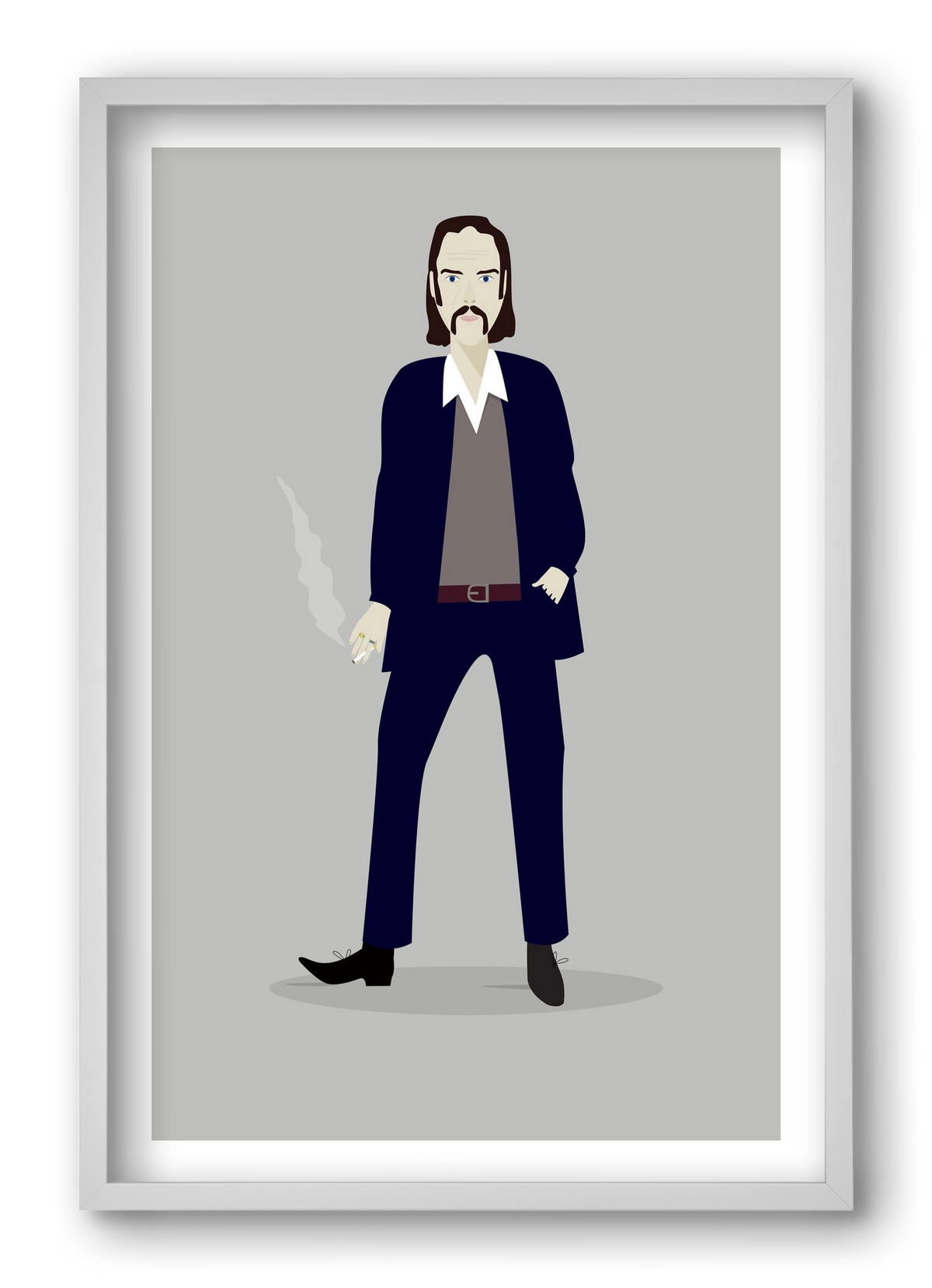 Nick, 40x60 cm (40x60 cm), Fehér keret