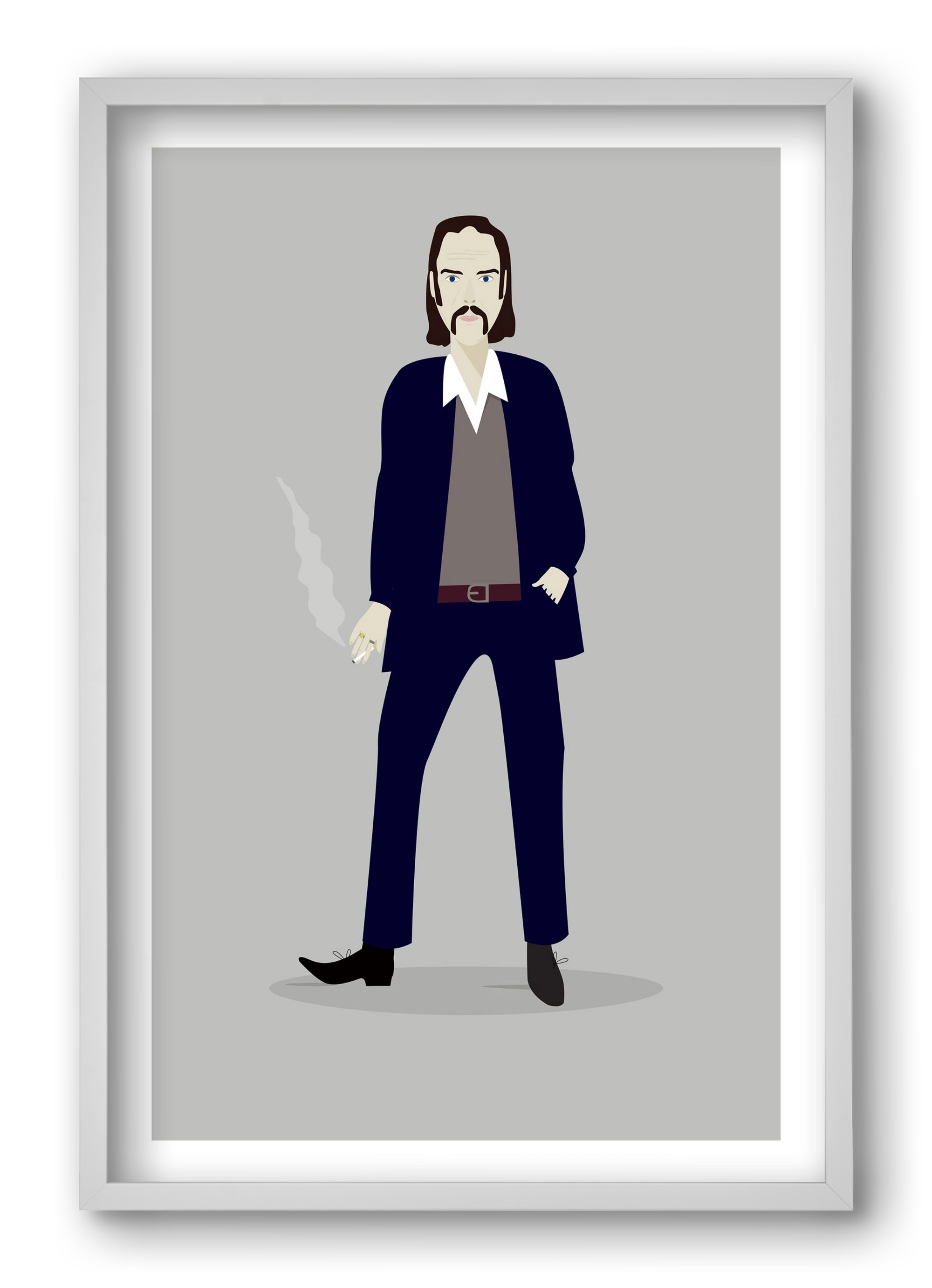 Nick, 40x60 cm (40x60 cm), Fehér keret