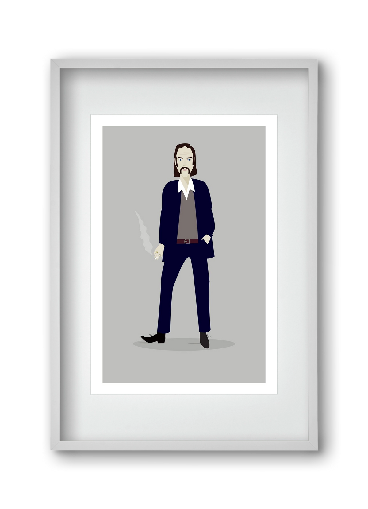 Nick, 30x45 cm (20x30 cm), Fehér keret, paszpartuval