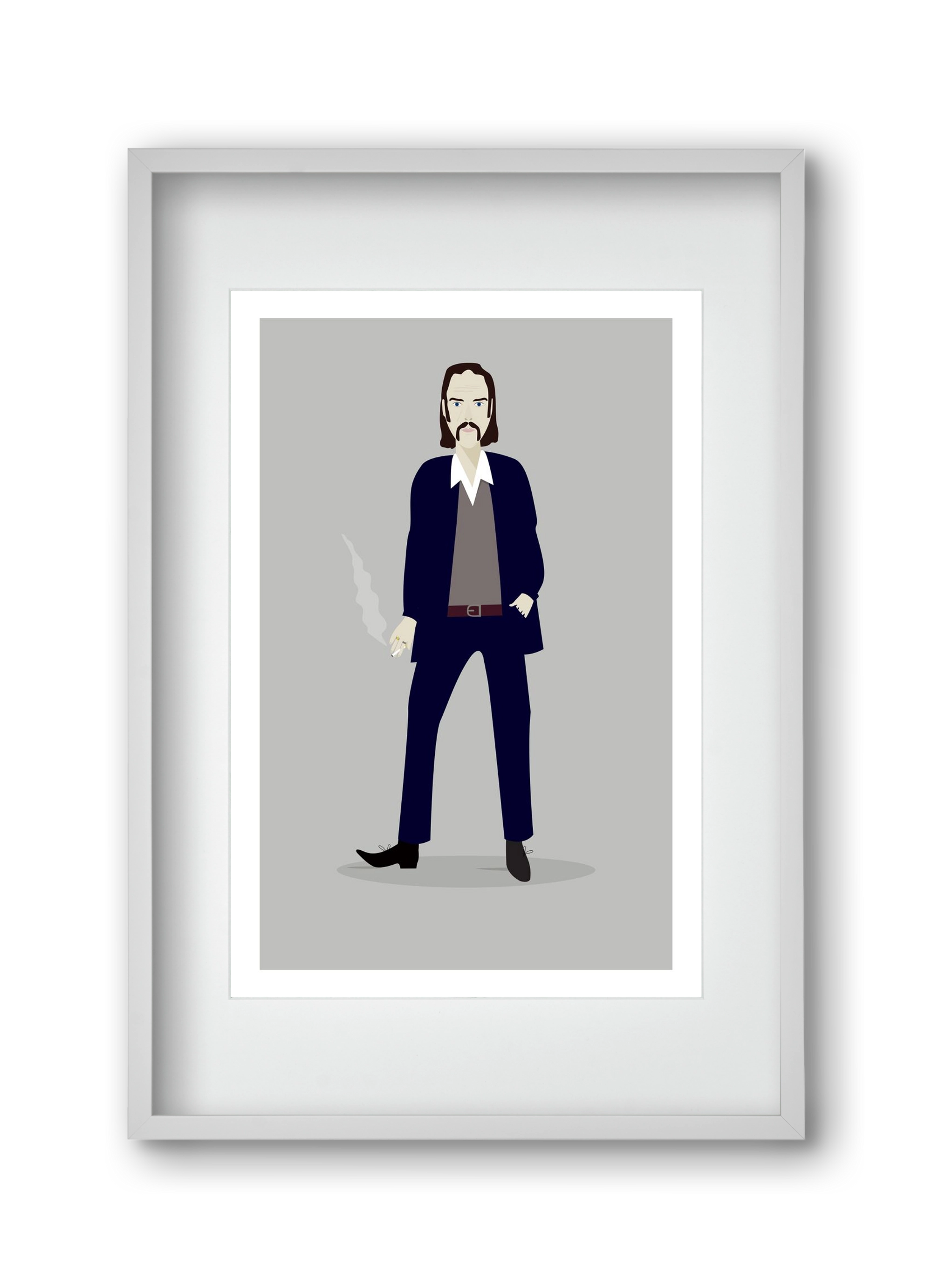 Nick, 30x45 cm (20x30 cm), Fehér keret, paszpartuval