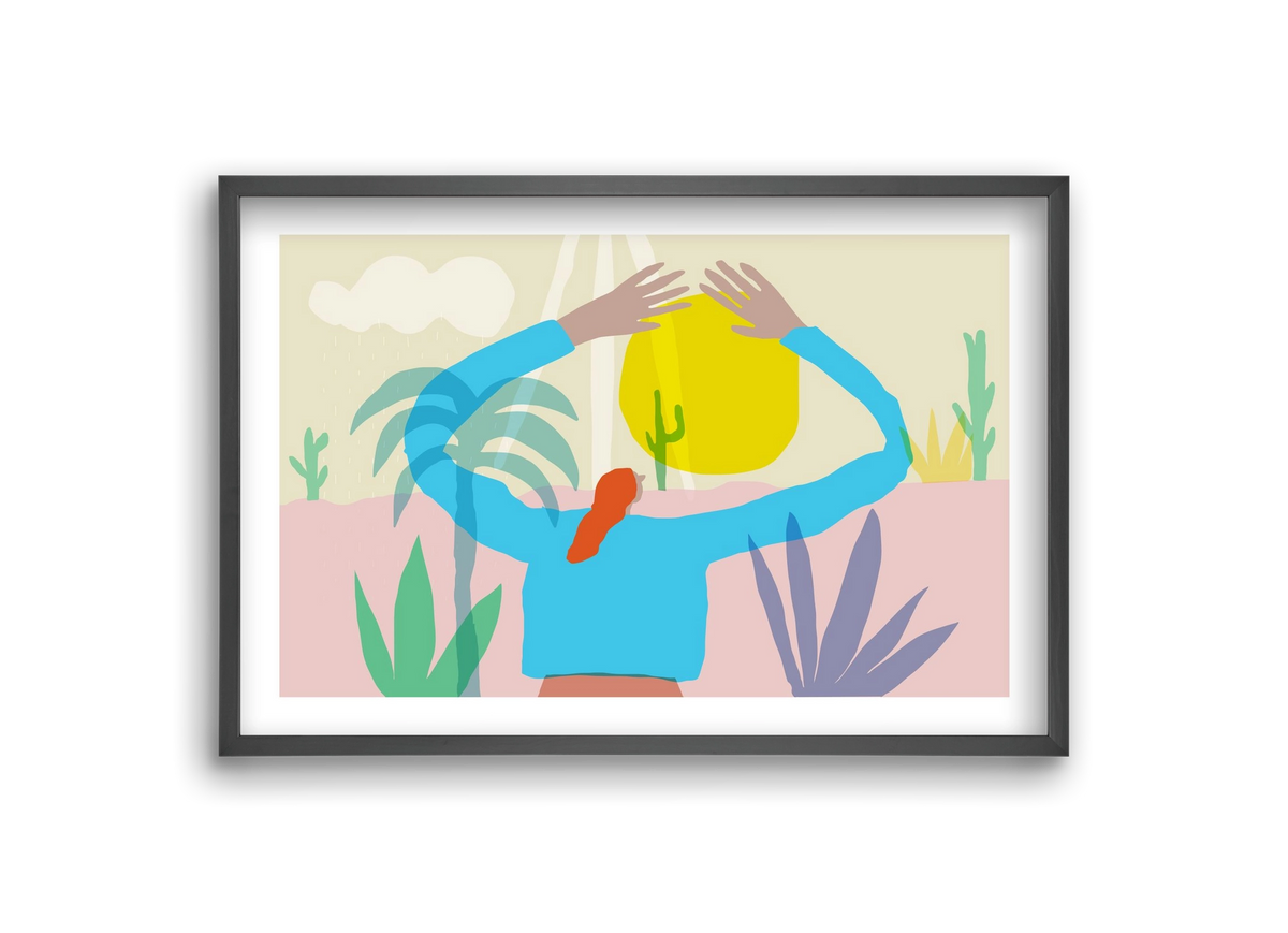 Paradise, 30x20 cm (30x20 cm), Fekete keret