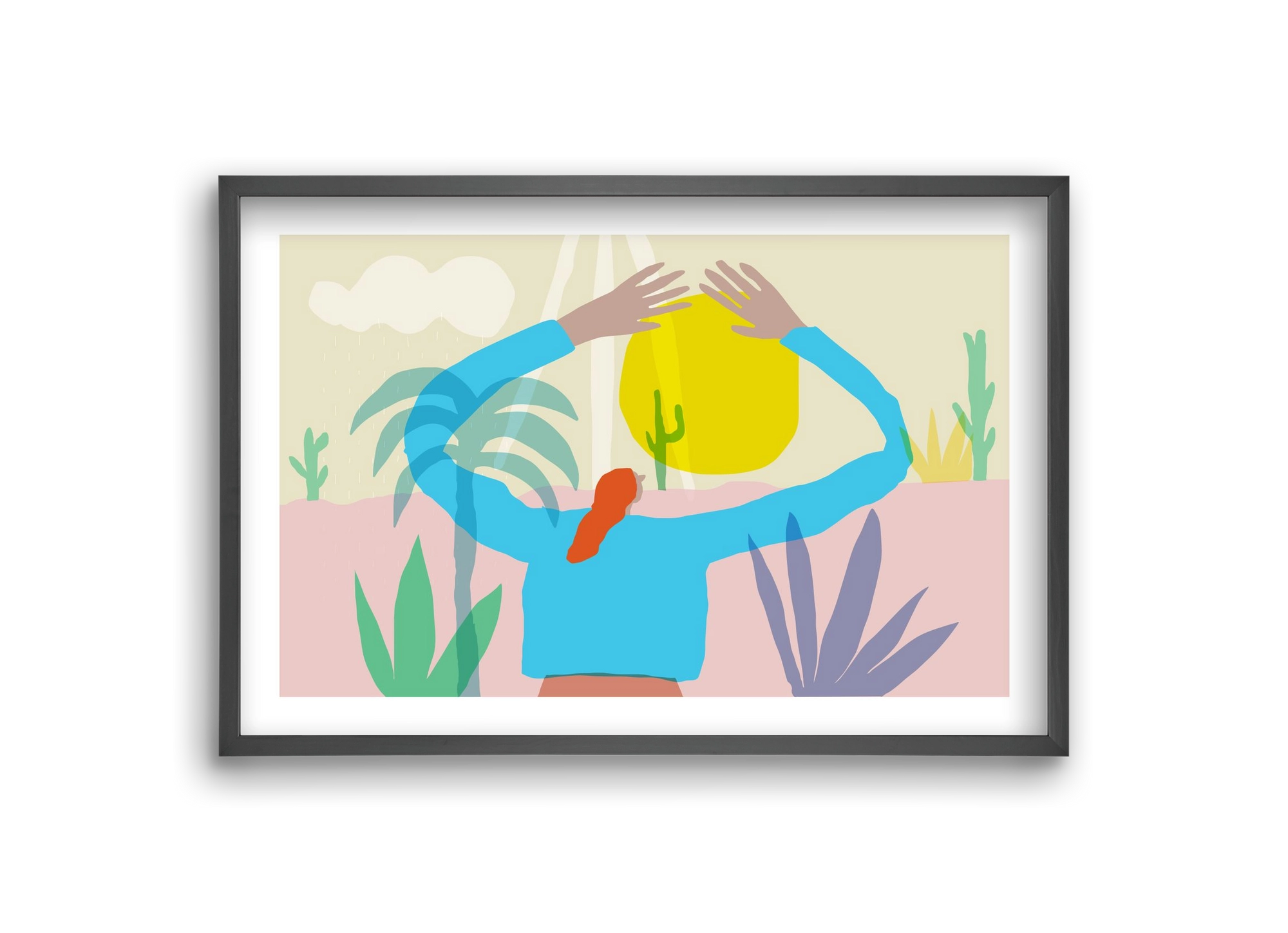 Paradise, 30x20 cm (30x20 cm), Fekete keret