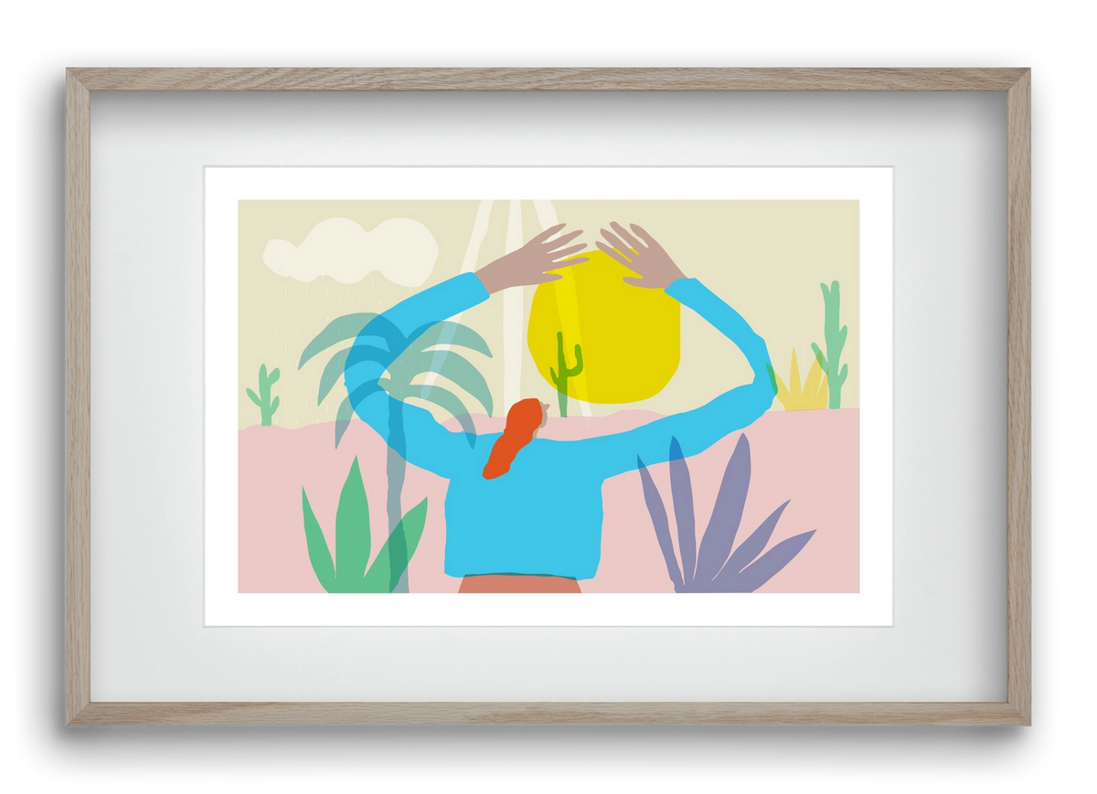 Paradise, 60x40 cm (45x30 cm), Tölgy keret, paszpartuval