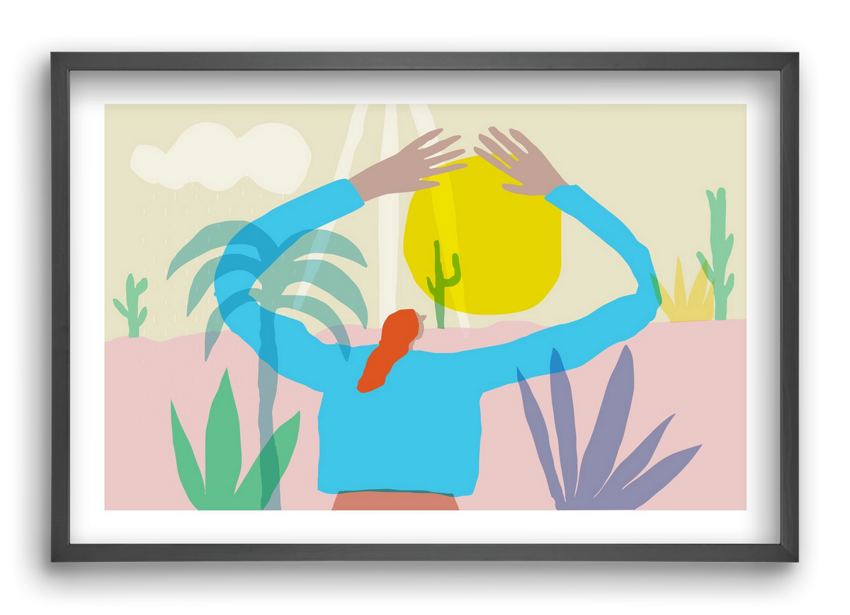 Paradise, 60x40 cm (60x40 cm), Fekete keret