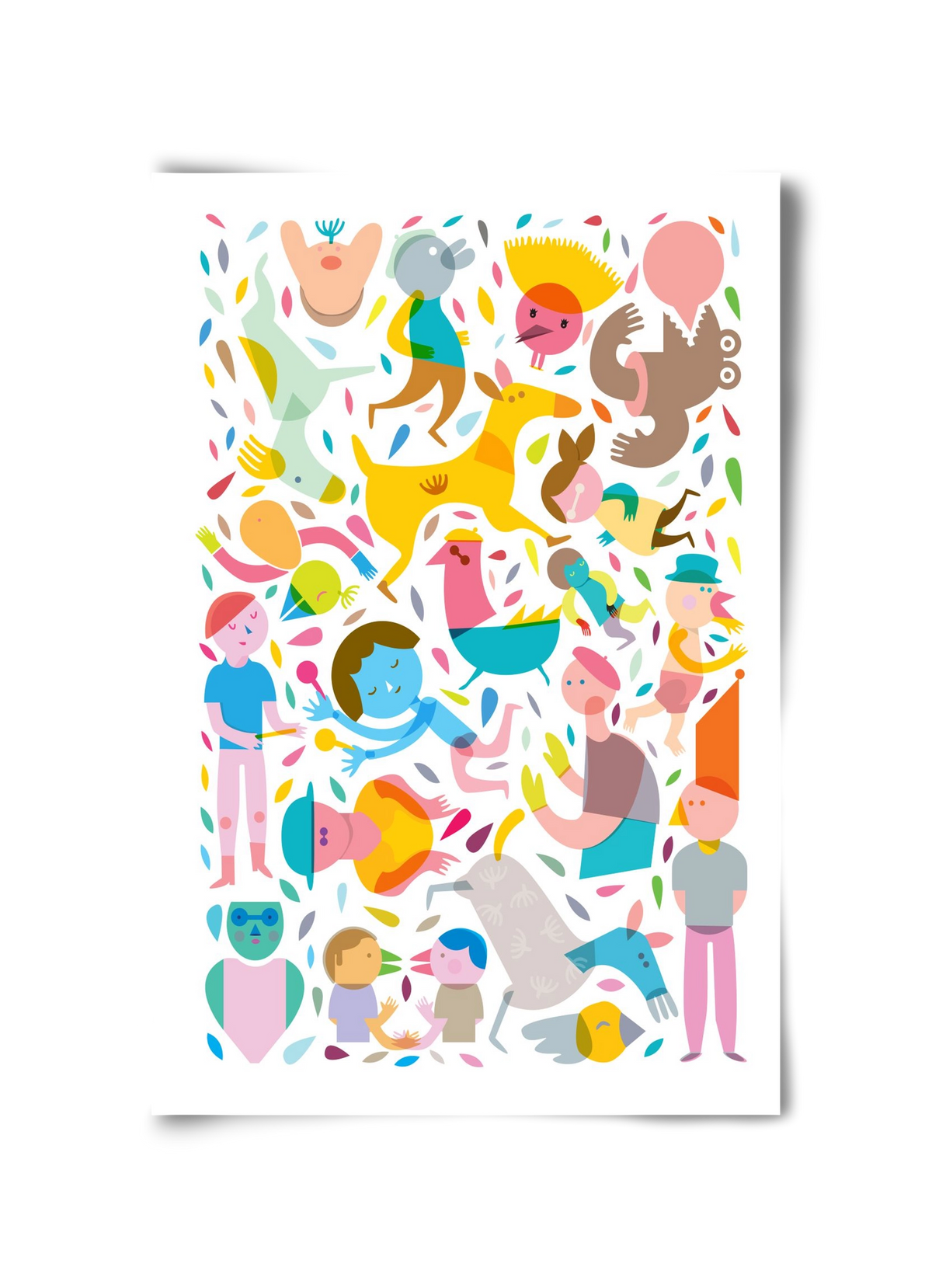 Party 01, 30x45 cm, Keret nélkül