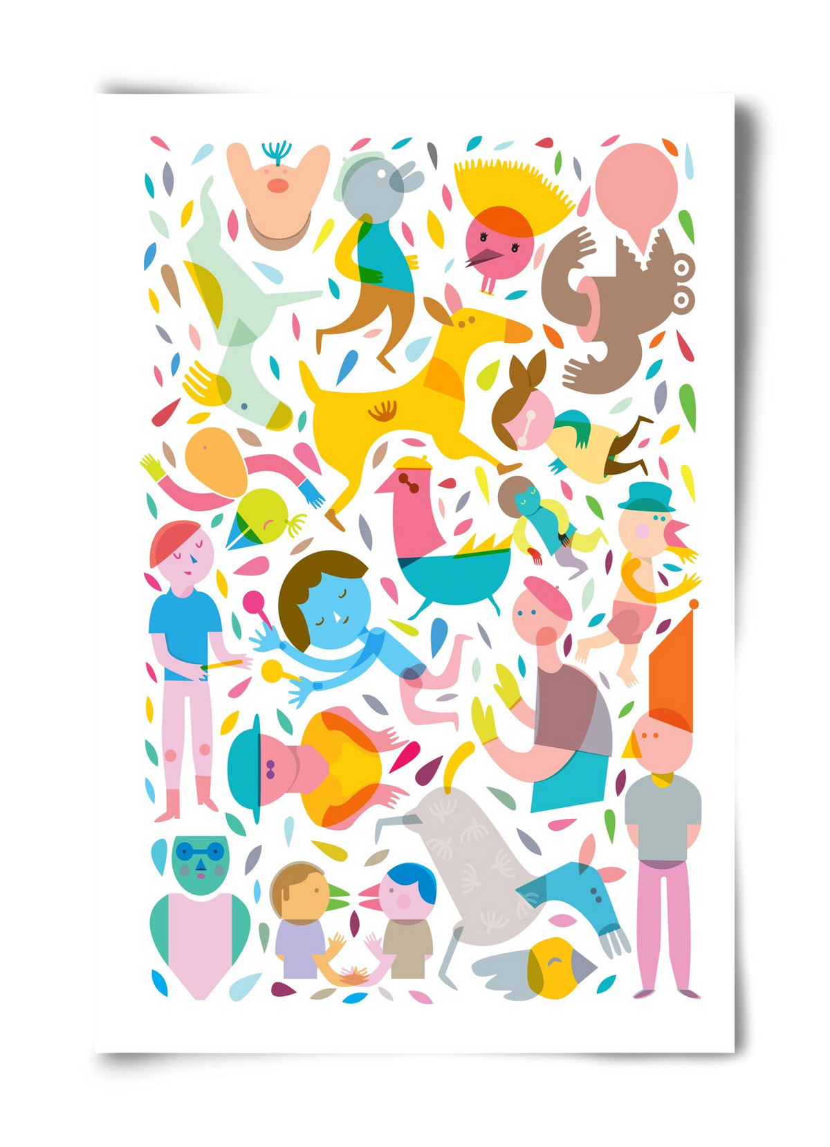 Party 01, 40x60 cm, Keret nélkül