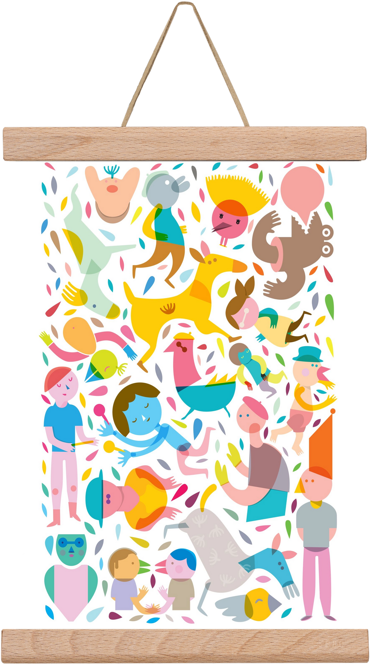 Party 01, 20x30 cm (20x30 cm), Tölgy akasztó