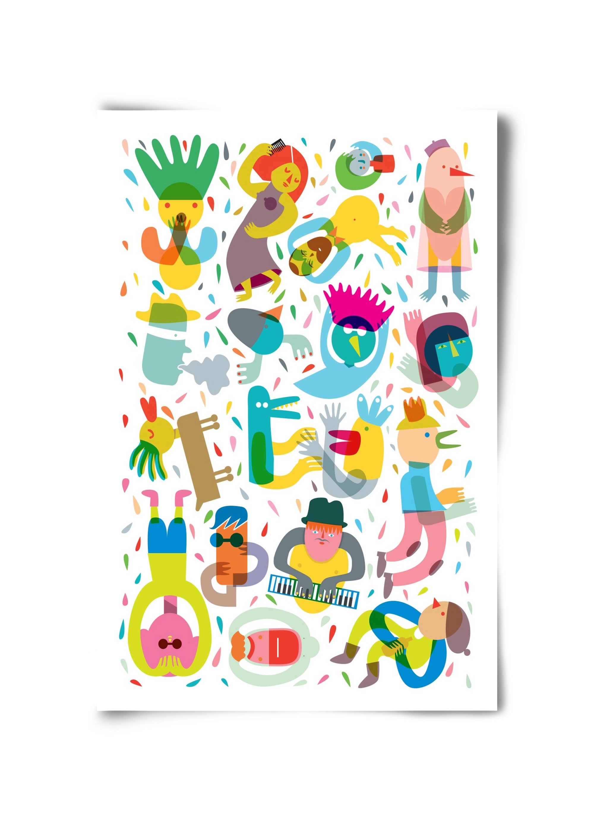 Party 02, 30x45 cm, Keret nélkül