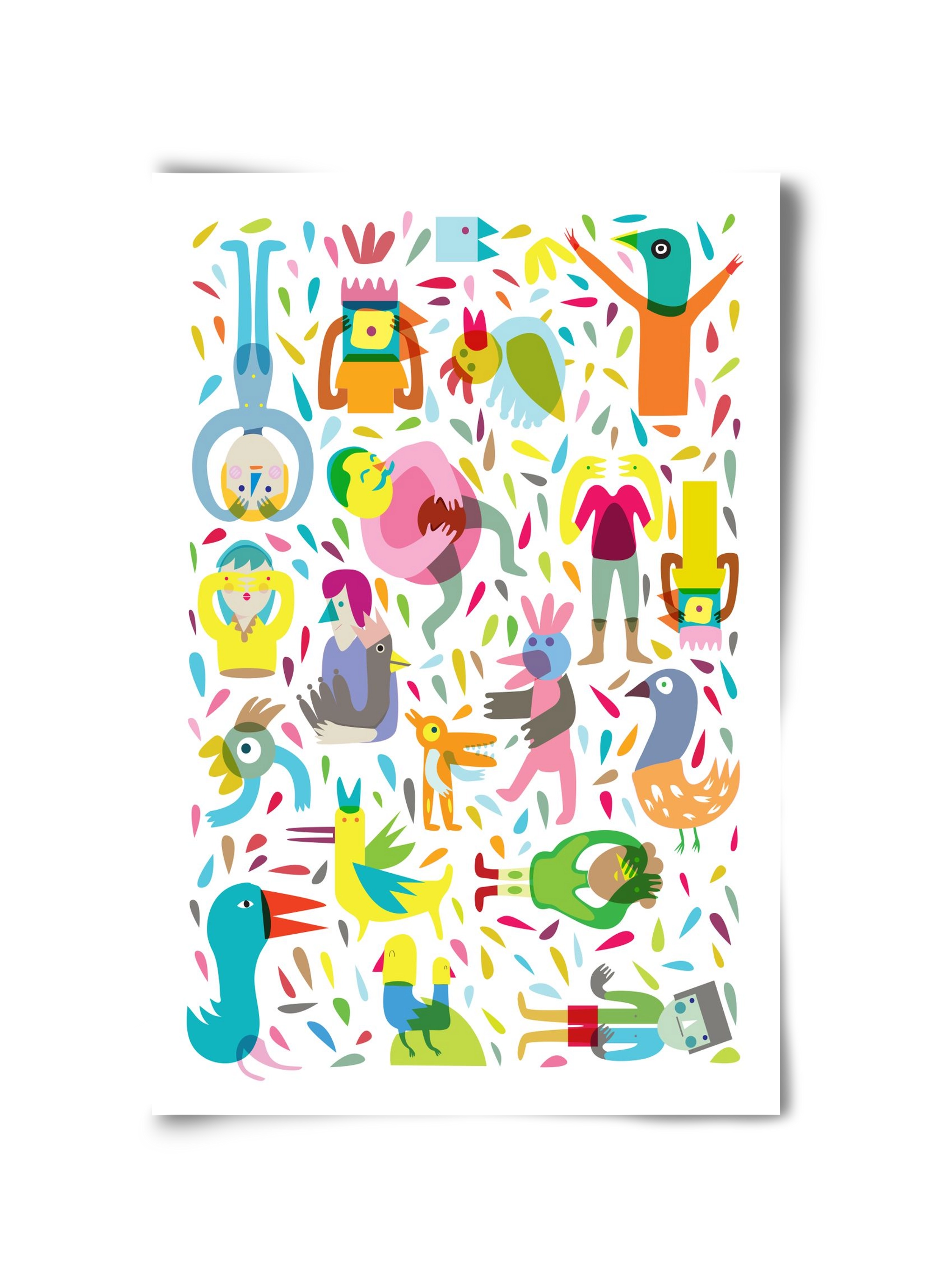 Party 03, 30x45 cm, Keret nélkül