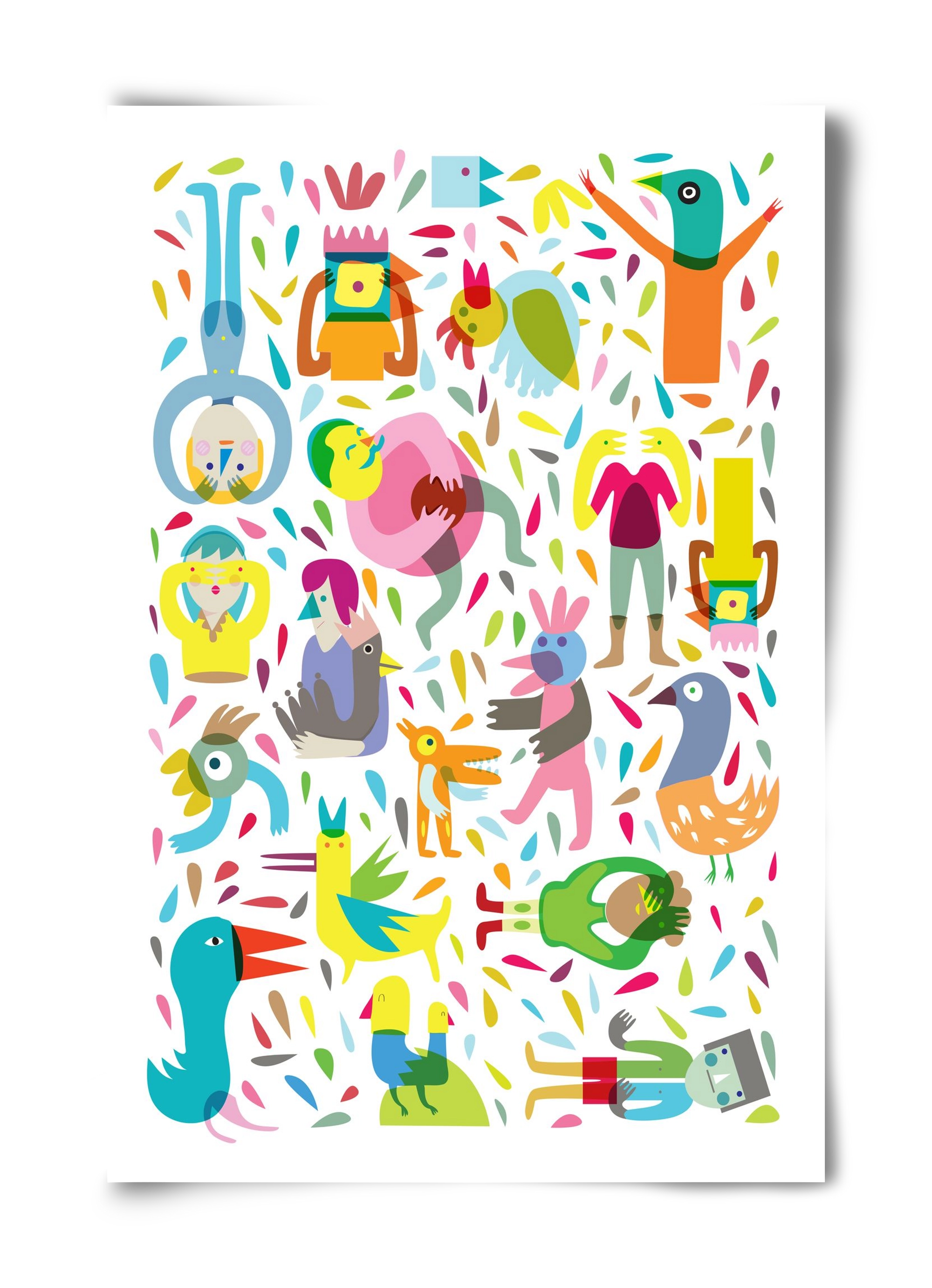 Party 03, 40x60 cm, Keret nélkül