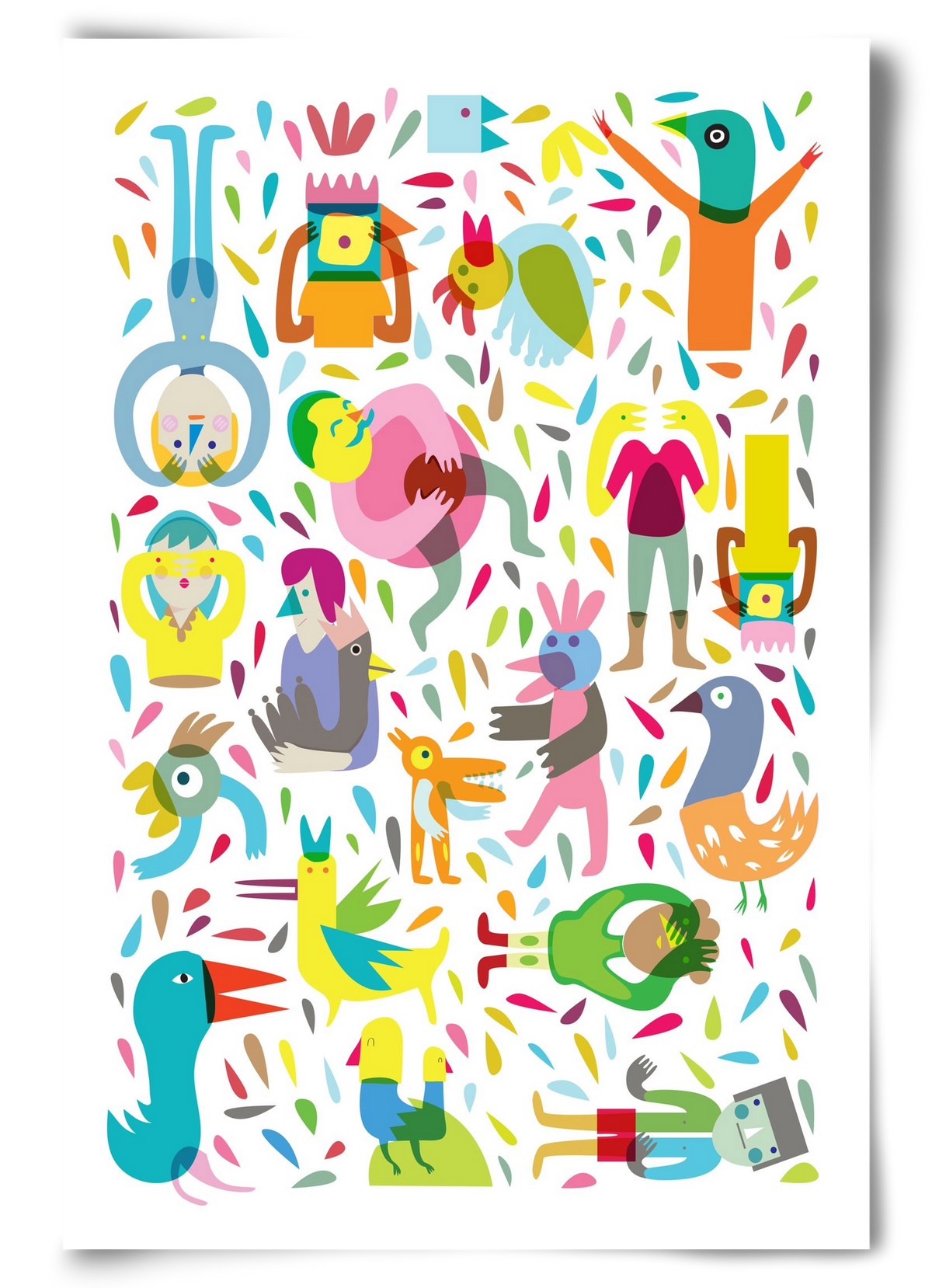 Party 03, 60x90 cm, Keret nélkül