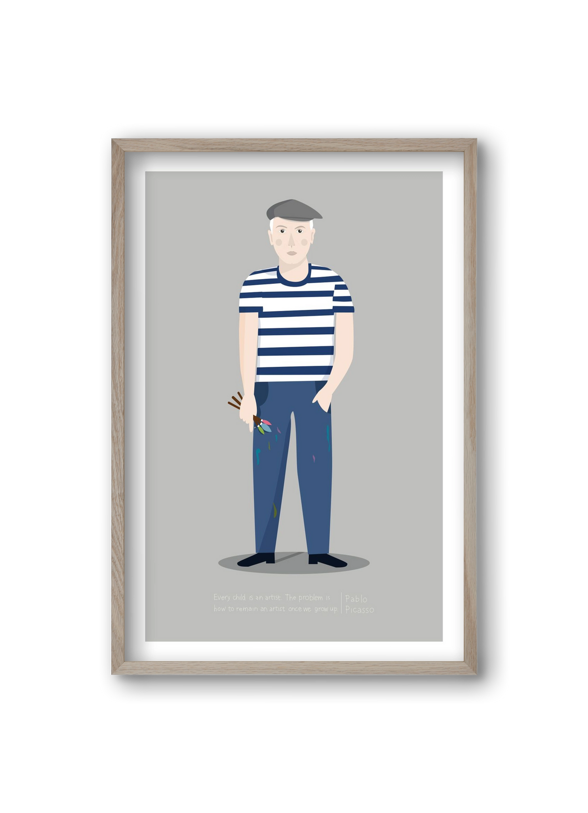 Picasso, 20x30 cm (20x30 cm), Tölgy keret