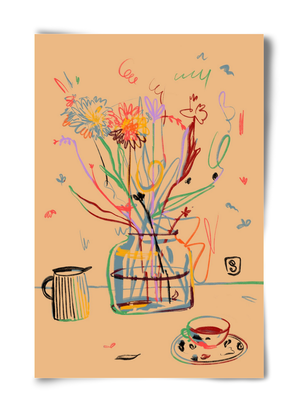 FLOWER FESTIVAL, 40x60 cm, Keret nélkül