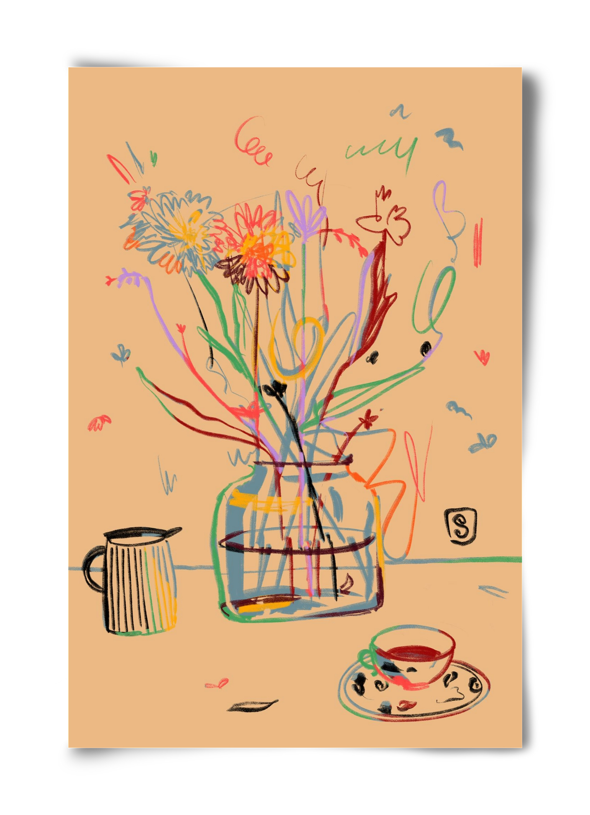 FLOWER FESTIVAL, 40x60 cm, Keret nélkül