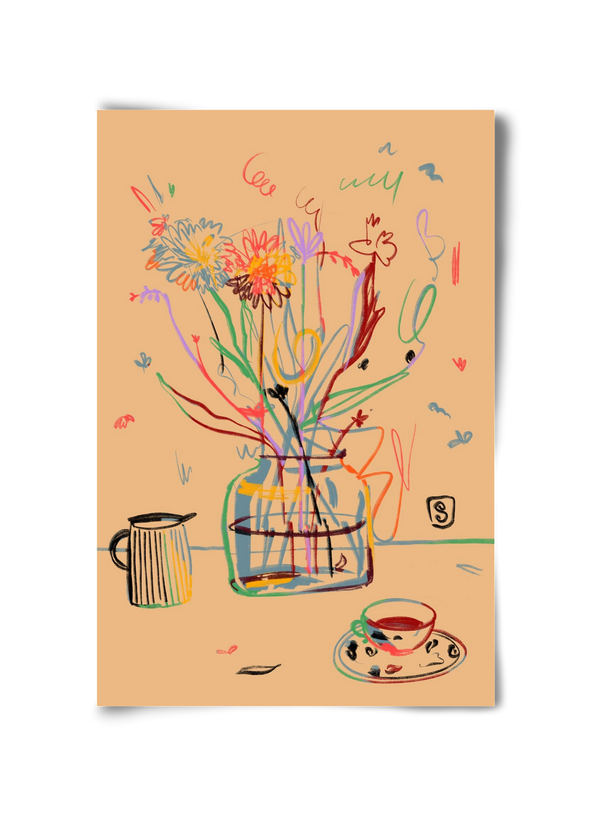 FLOWER FESTIVAL, 30x45 cm, Keret nélkül