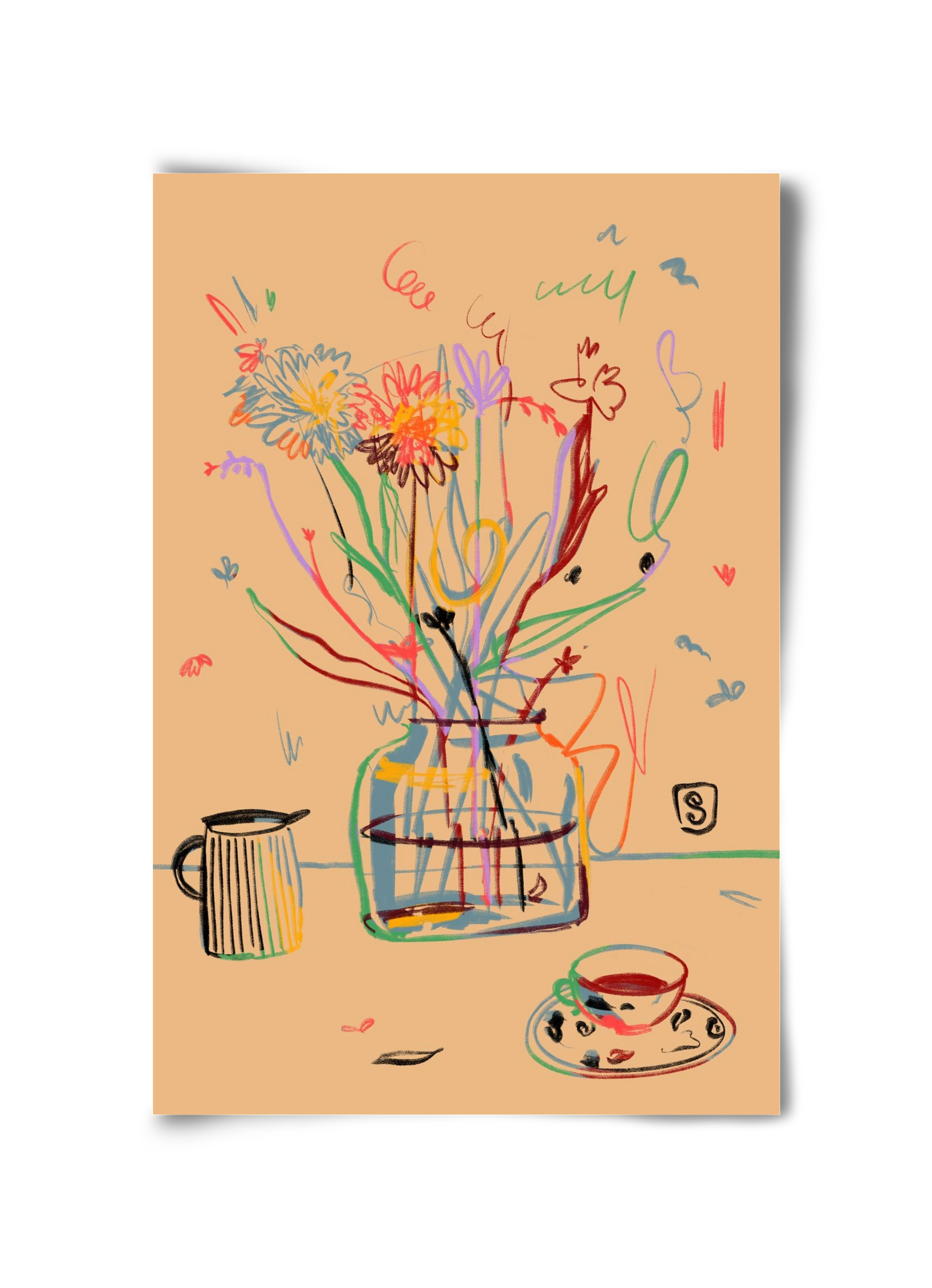FLOWER FESTIVAL, 30x45 cm, Keret nélkül