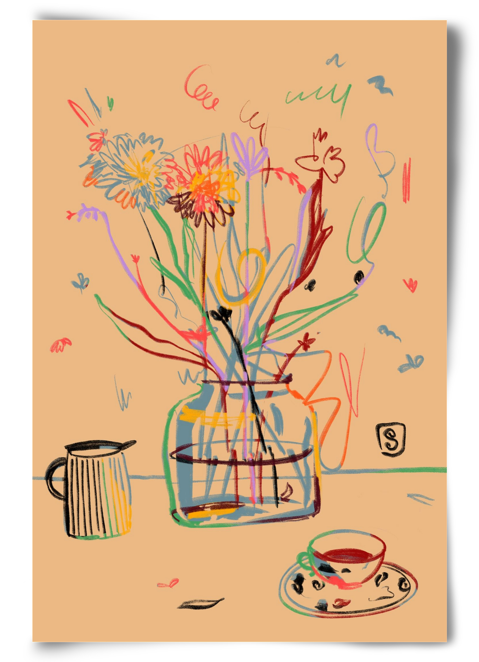 FLOWER FESTIVAL, 60x90 cm, Keret nélkül