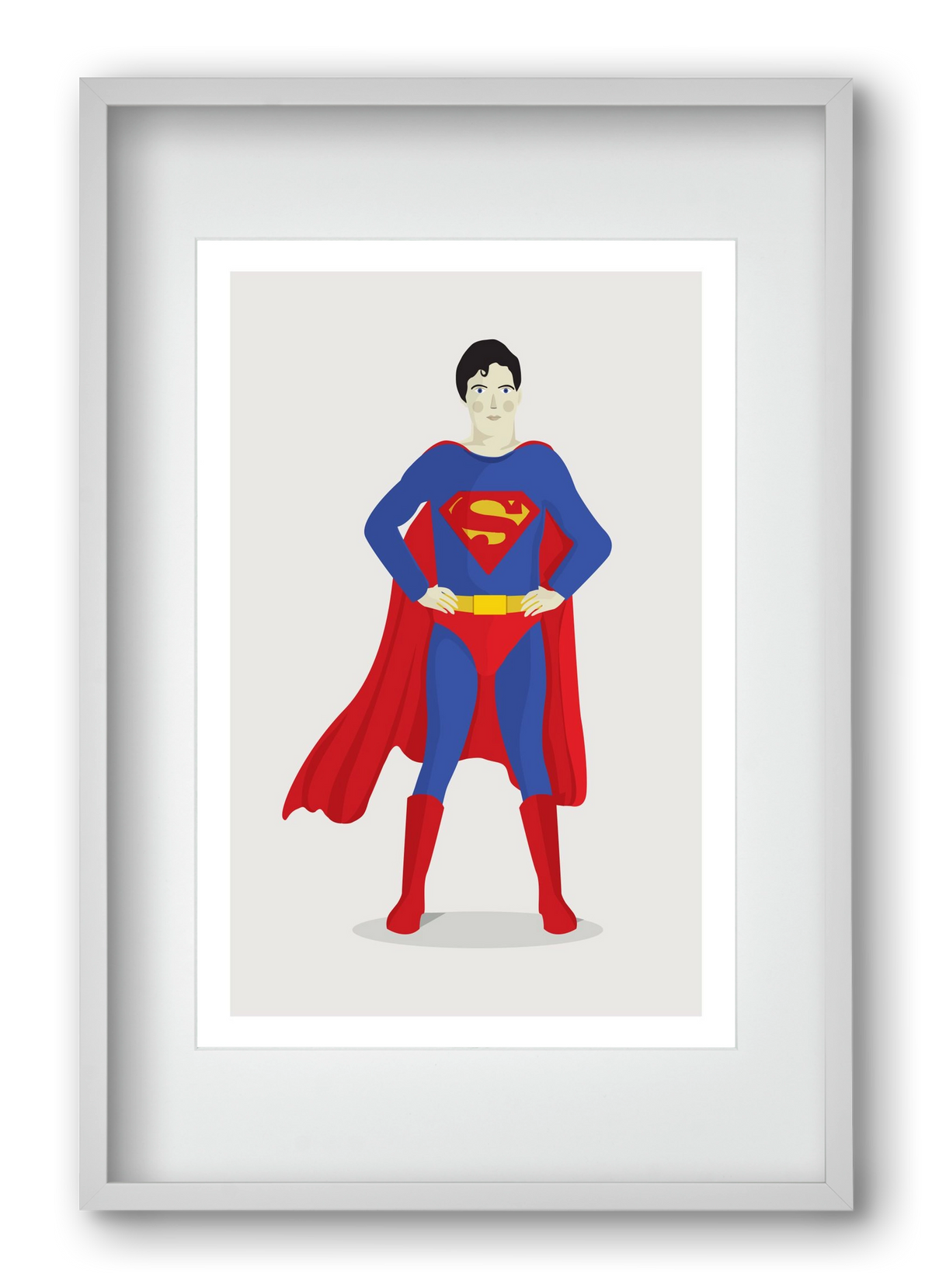 Superhero, 40x60 cm (30x45 cm), Fehér keret, paszpartuval